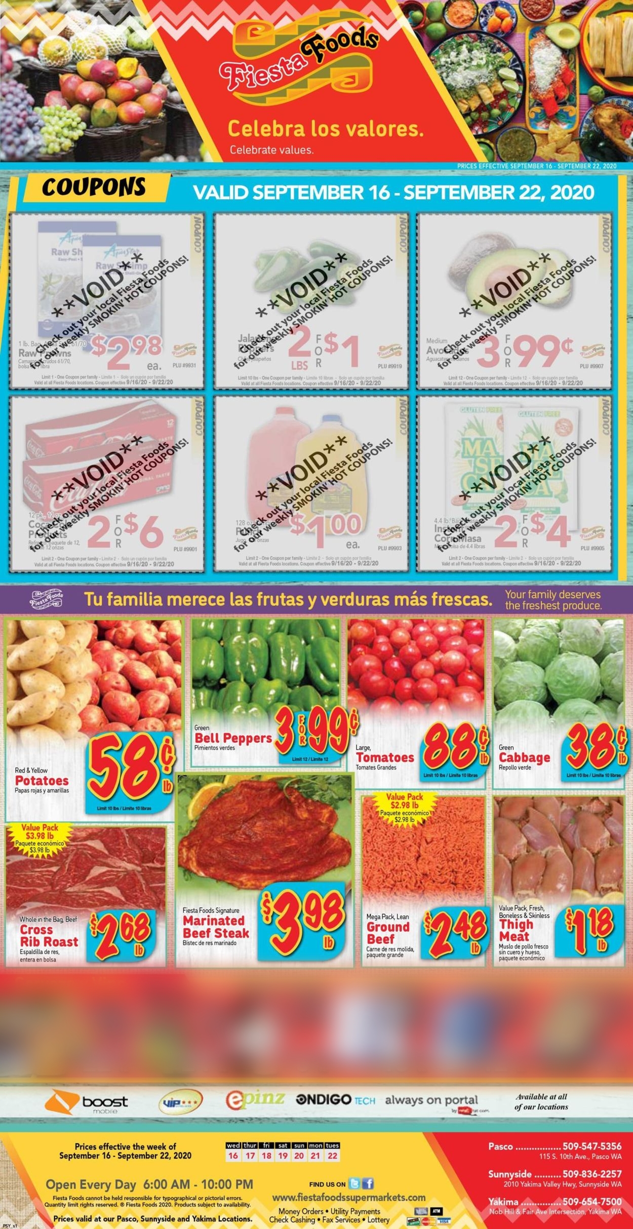 Catalogue Fiesta Foods SuperMarkets from 09/16/2020
