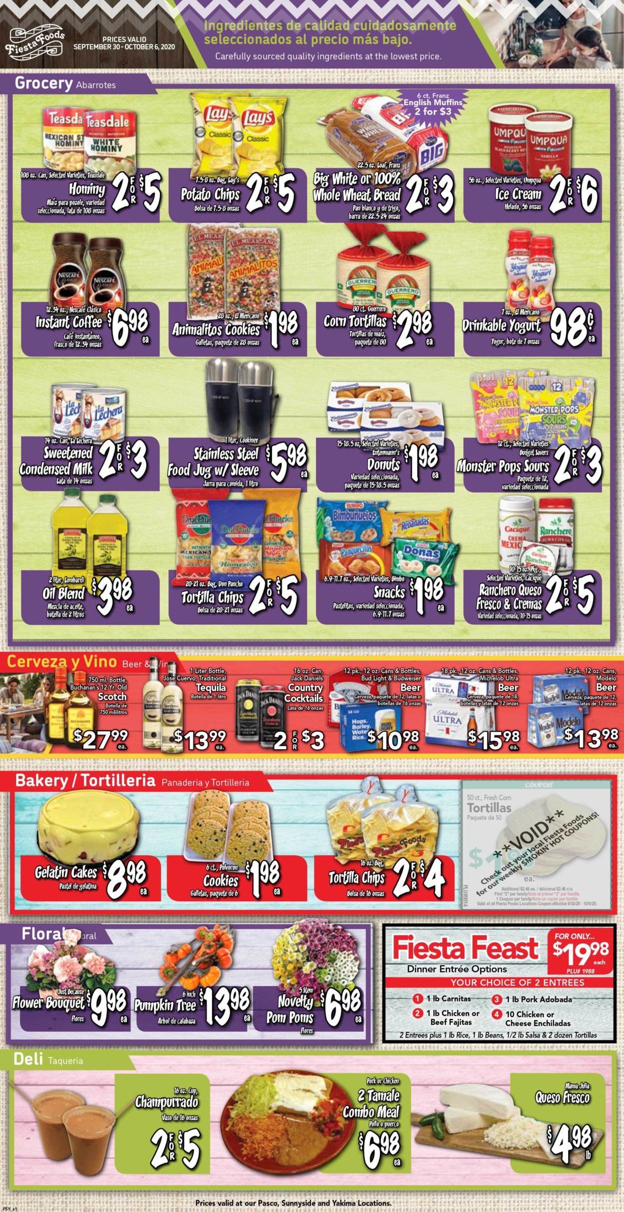 Catalogue Fiesta Foods SuperMarkets from 09/30/2020