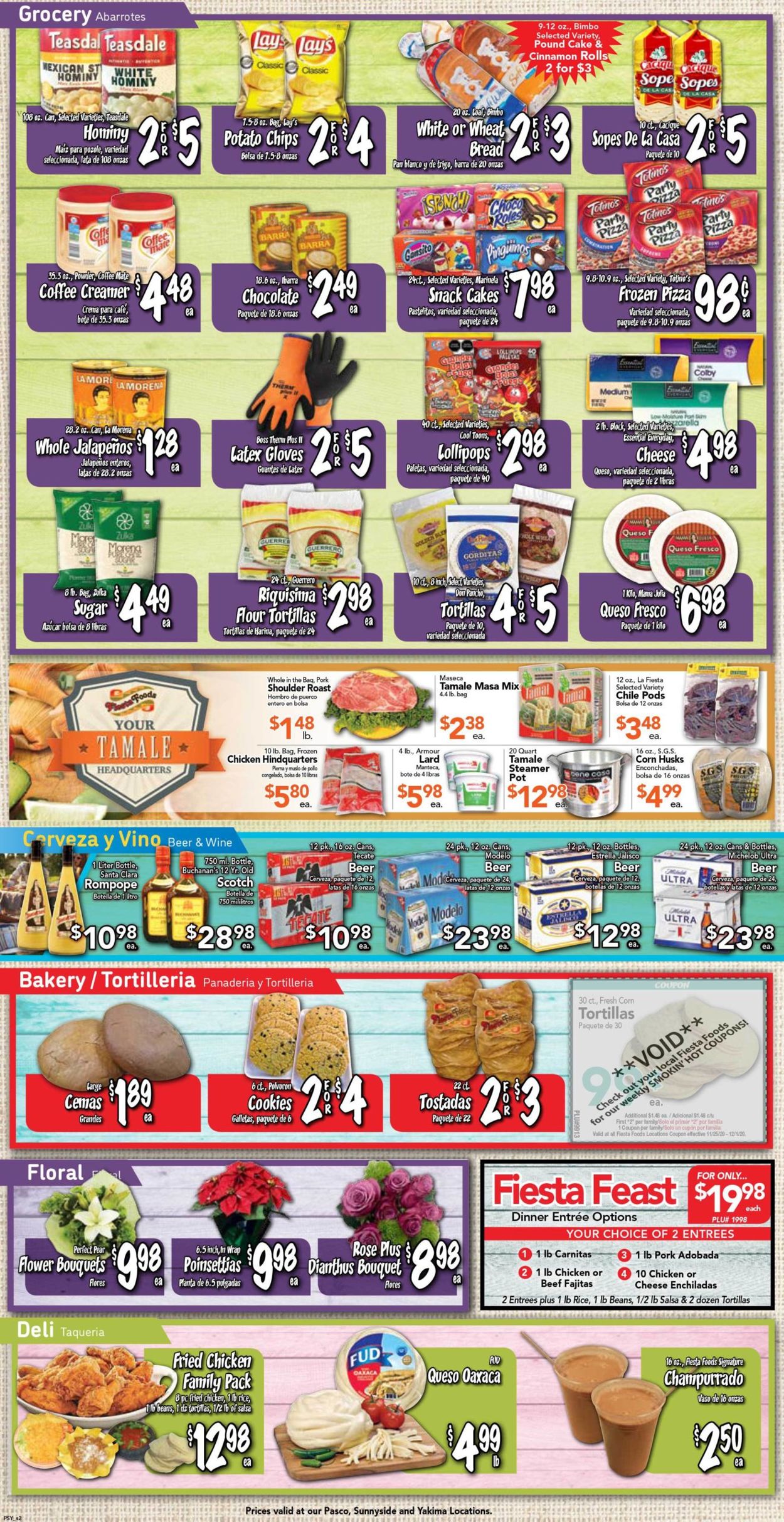Catalogue Fiesta Foods SuperMarkets Thanksgiving 2020 from 11/25/2020