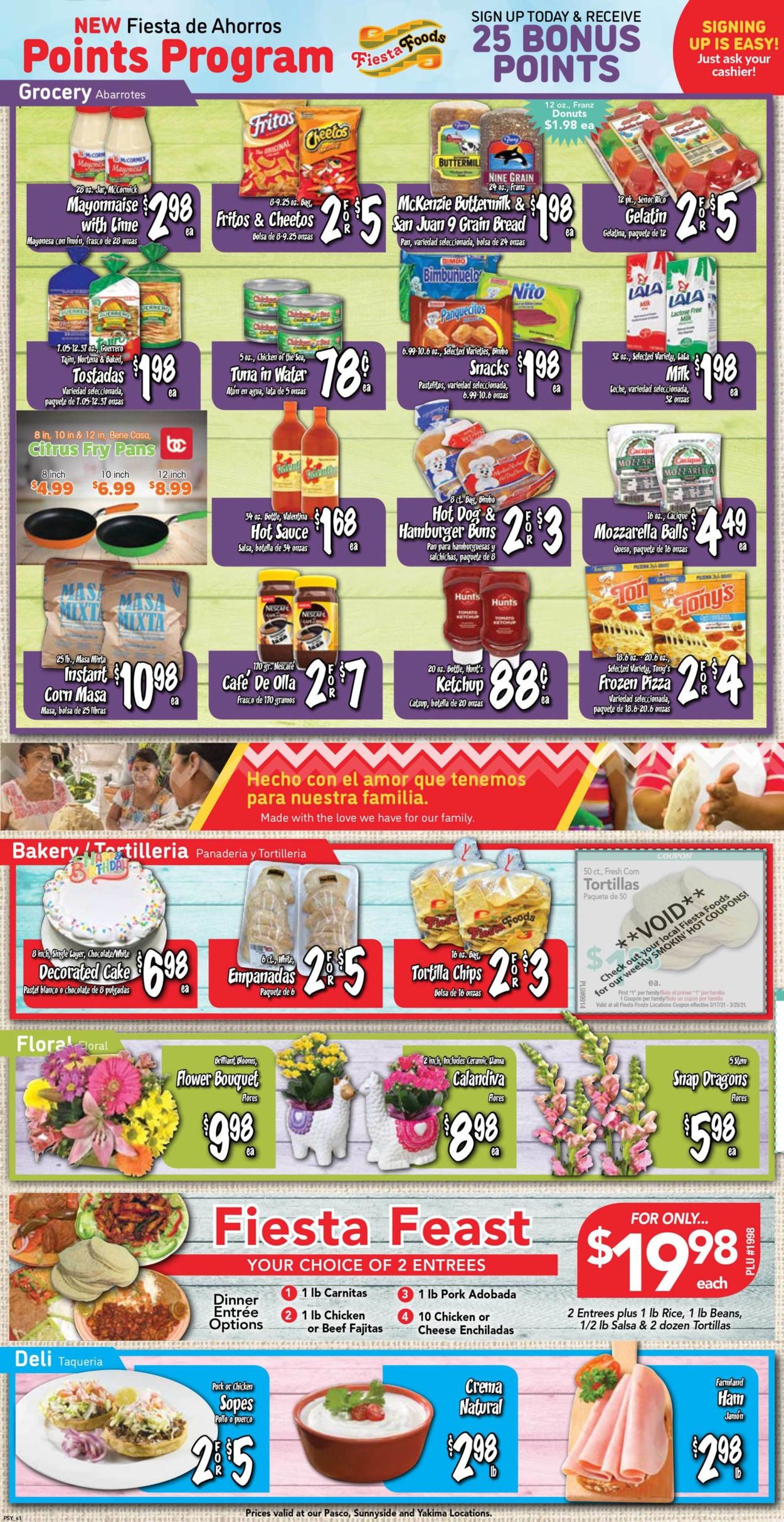 Catalogue Fiesta Foods SuperMarkets from 03/17/2021