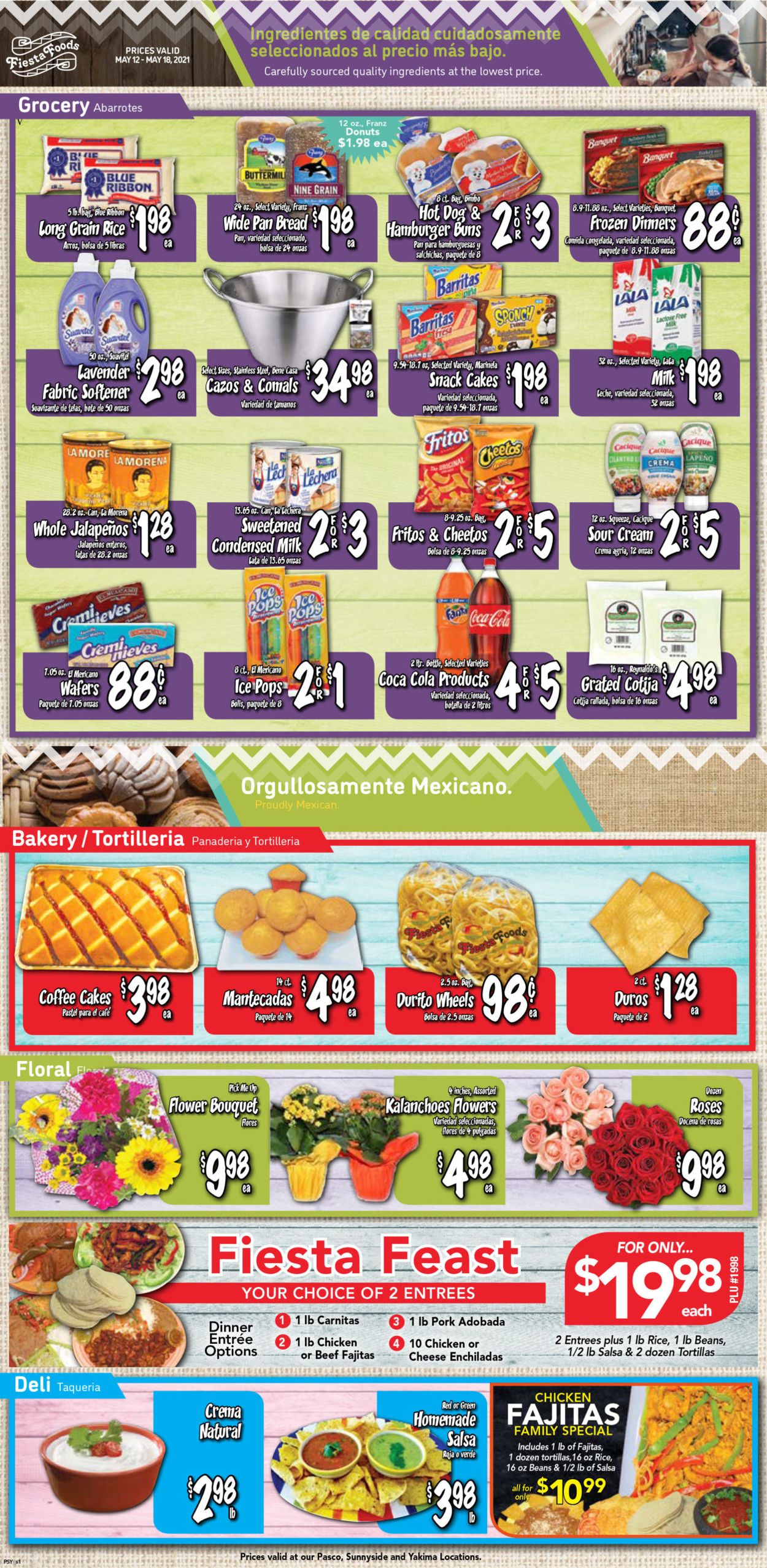 Catalogue Fiesta Foods SuperMarkets from 05/12/2021