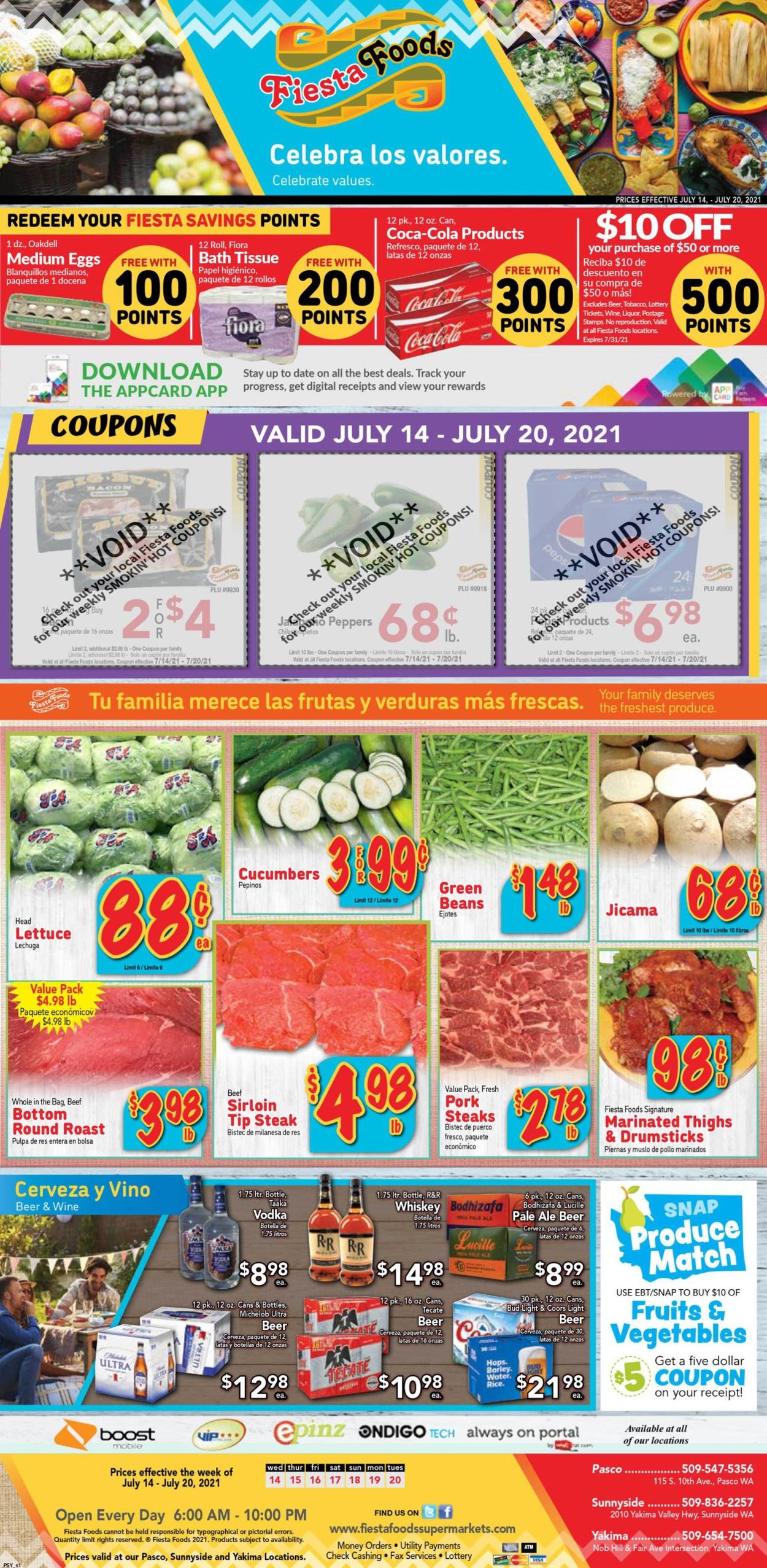 Catalogue Fiesta Foods SuperMarkets from 07/14/2021
