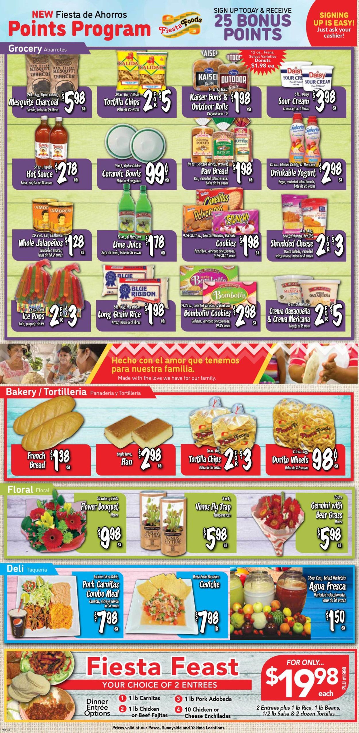 Catalogue Fiesta Foods SuperMarkets from 07/14/2021