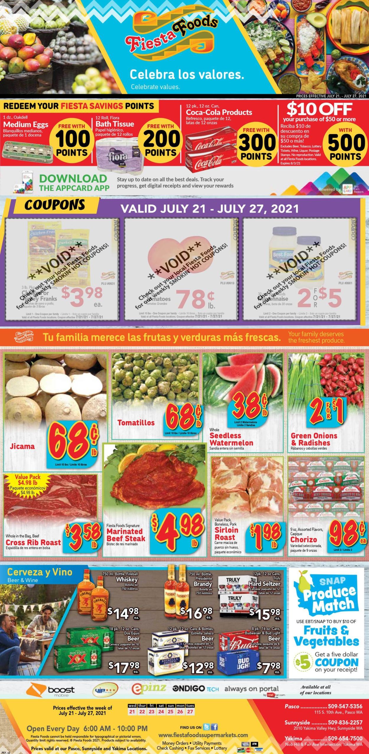 Catalogue Fiesta Foods SuperMarkets from 07/21/2021