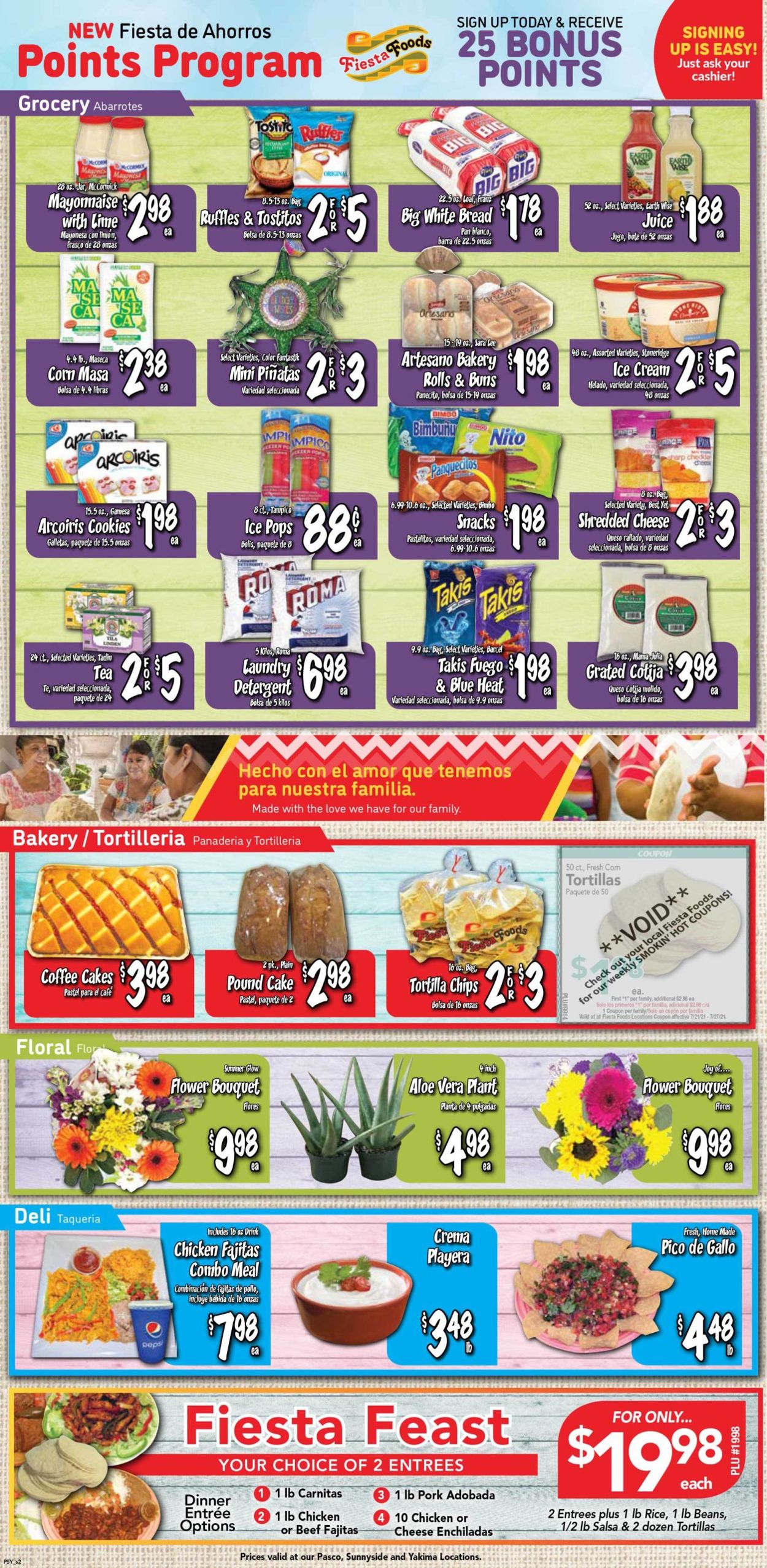 Catalogue Fiesta Foods SuperMarkets from 07/21/2021