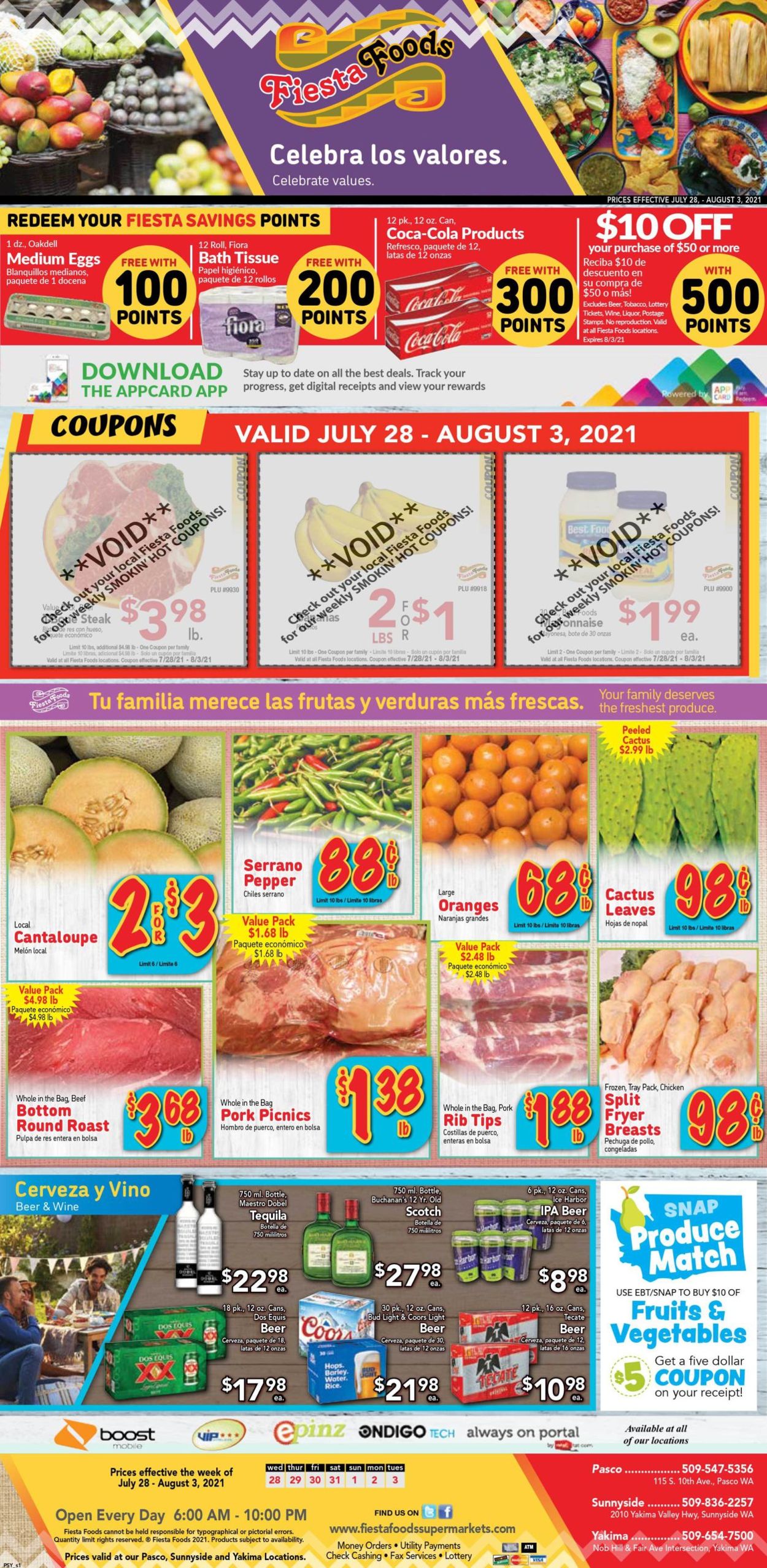 Catalogue Fiesta Foods SuperMarkets from 07/28/2021