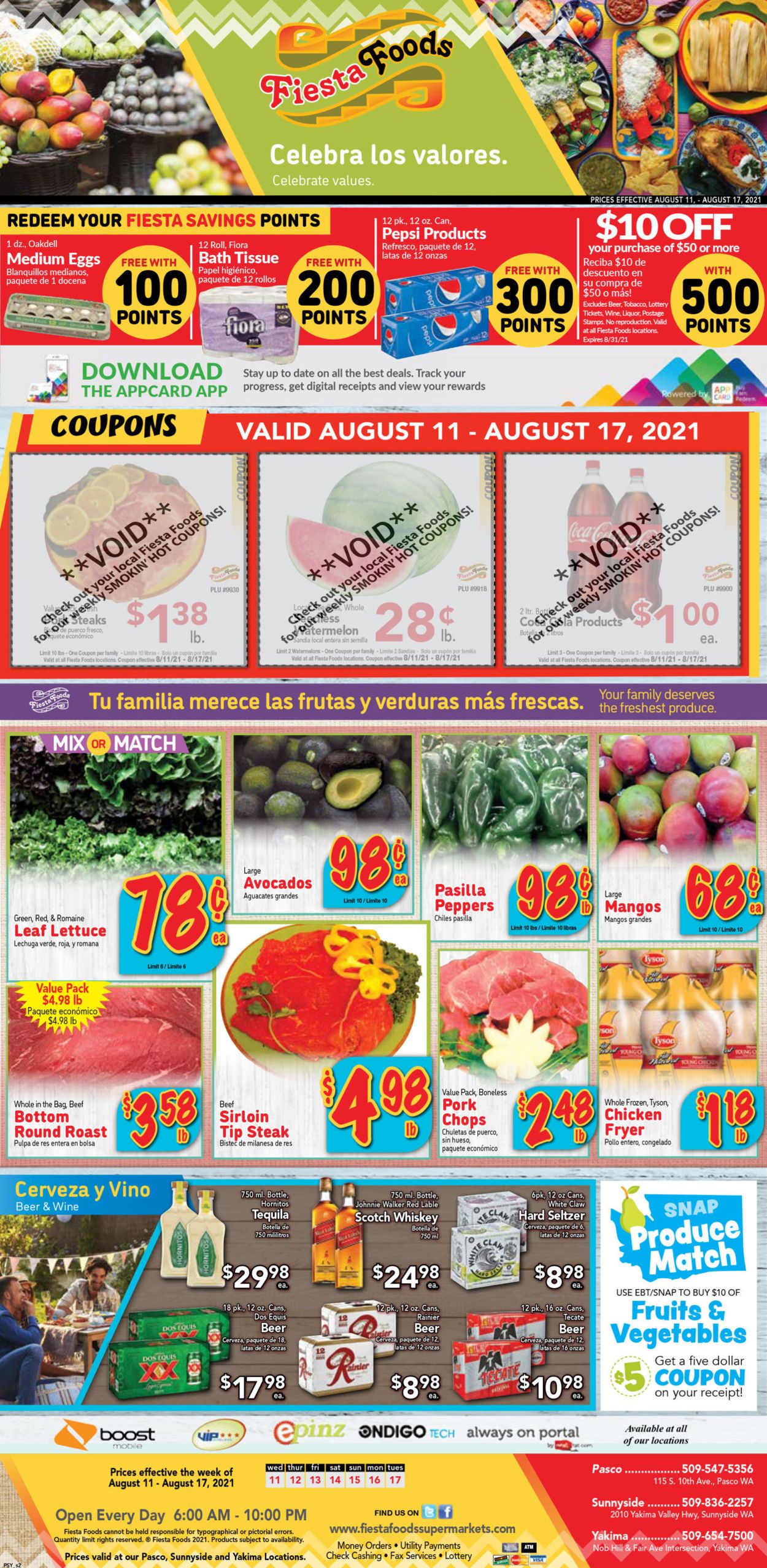 Catalogue Fiesta Foods SuperMarkets from 08/11/2021