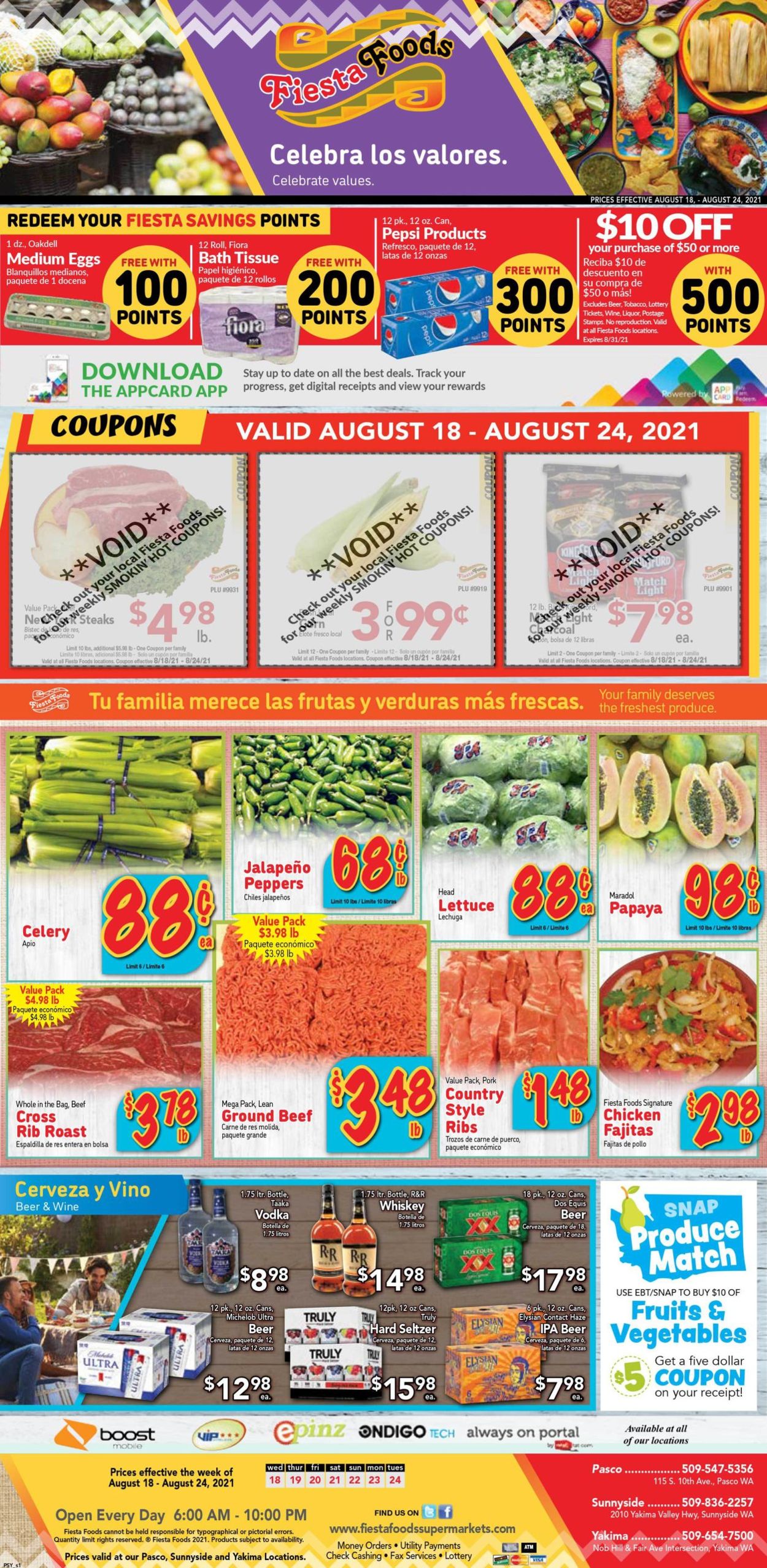 Catalogue Fiesta Foods SuperMarkets from 08/18/2021