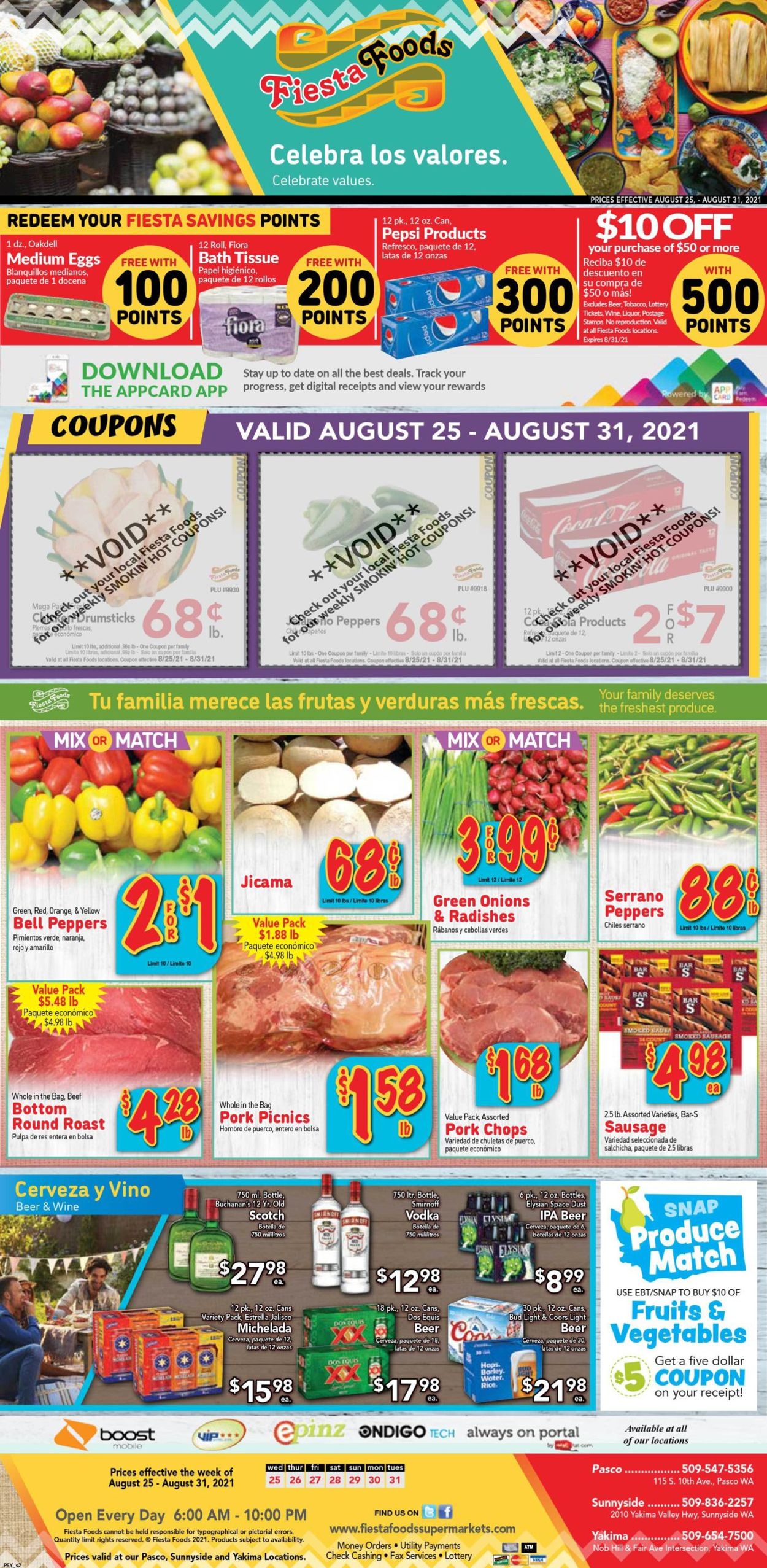 Catalogue Fiesta Foods SuperMarkets from 08/25/2021