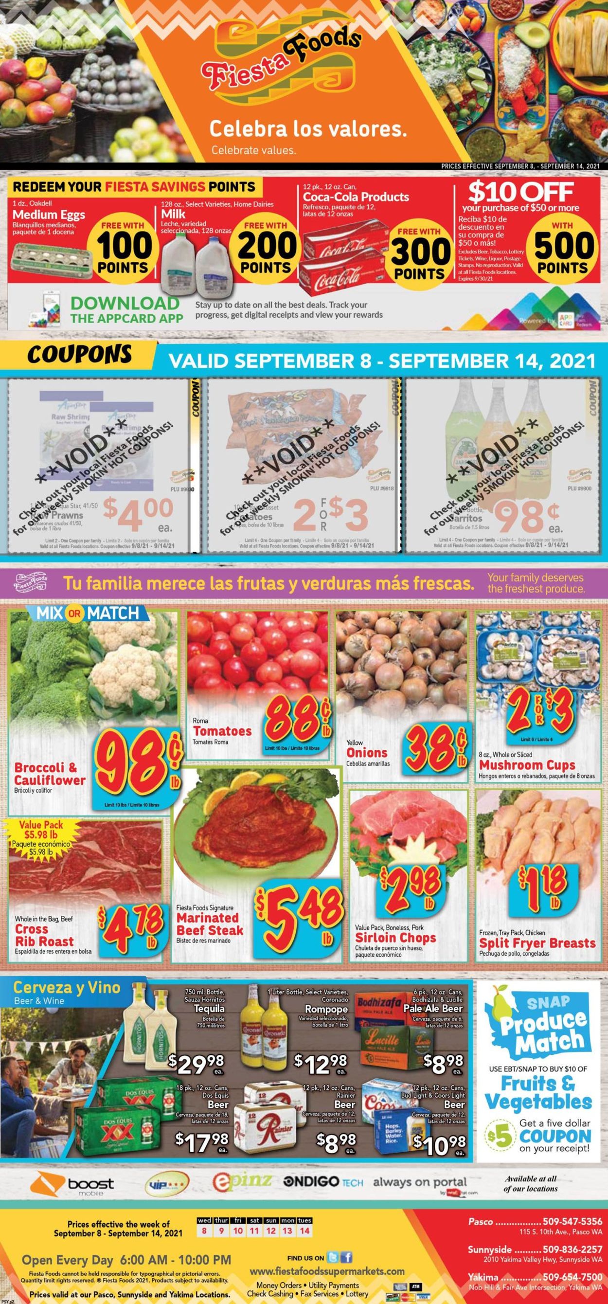 Catalogue Fiesta Foods SuperMarkets from 09/08/2021
