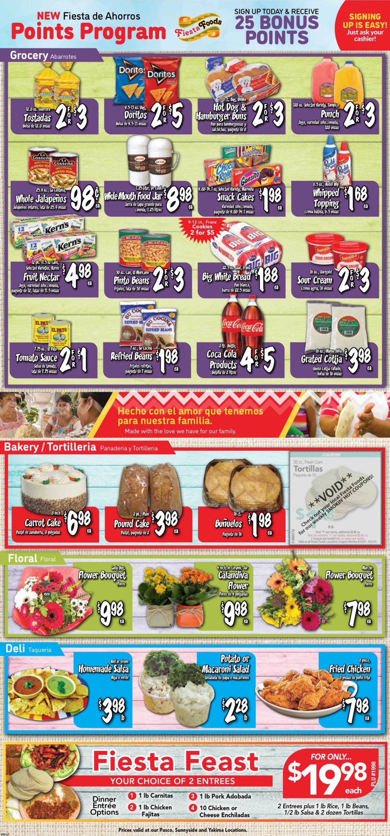 Catalogue Fiesta Foods SuperMarkets from 09/15/2021