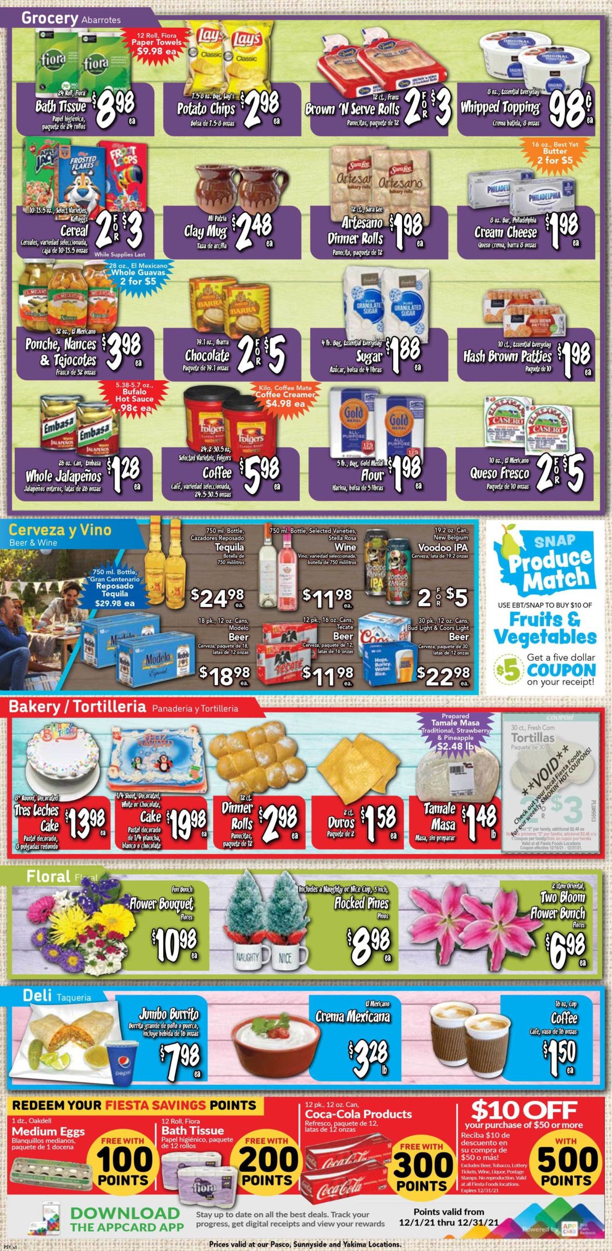 Catalogue Fiesta Foods SuperMarkets from 12/15/2021