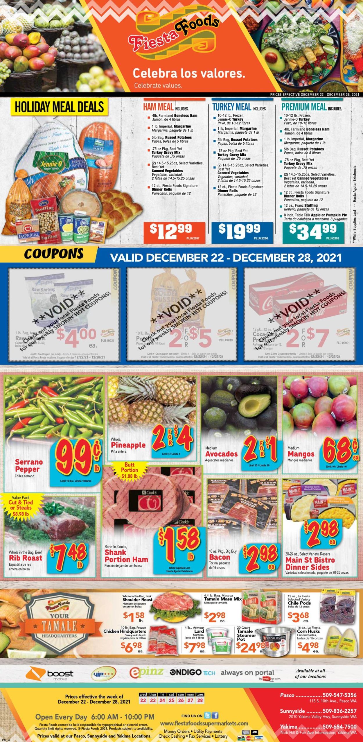 Catalogue Fiesta Foods SuperMarkets from 12/22/2021