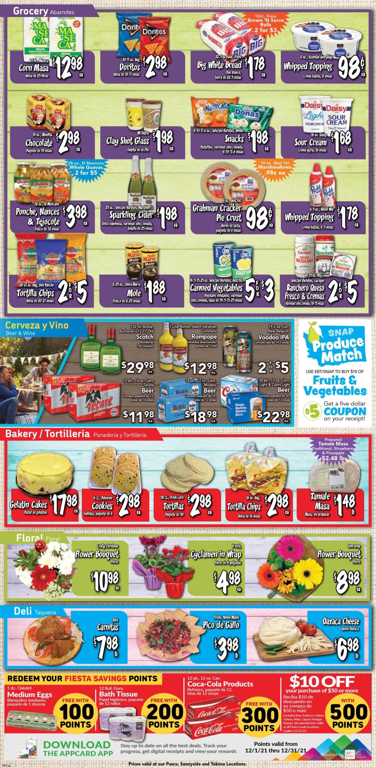 Catalogue Fiesta Foods SuperMarkets from 12/22/2021