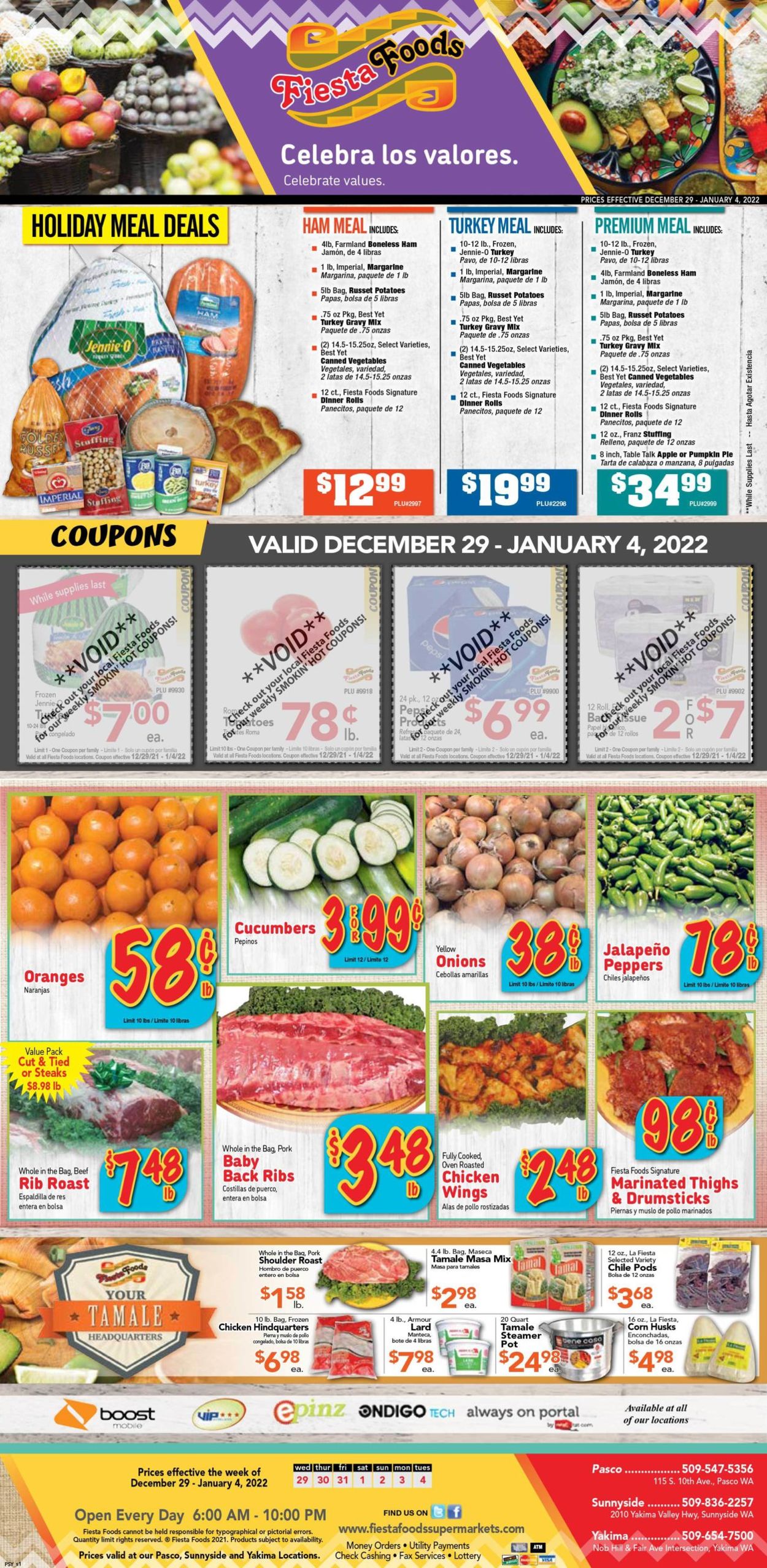 Catalogue Fiesta Foods SuperMarkets from 12/29/2021