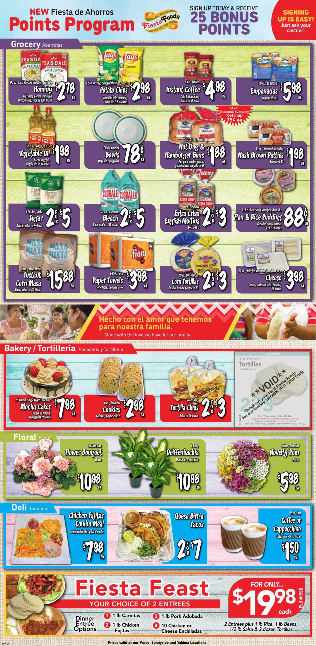Catalogue Fiesta Foods SuperMarkets from 01/12/2022