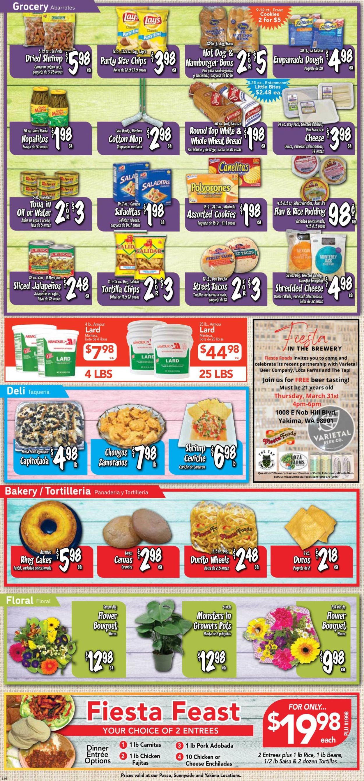 Catalogue Fiesta Foods SuperMarkets from 03/23/2022