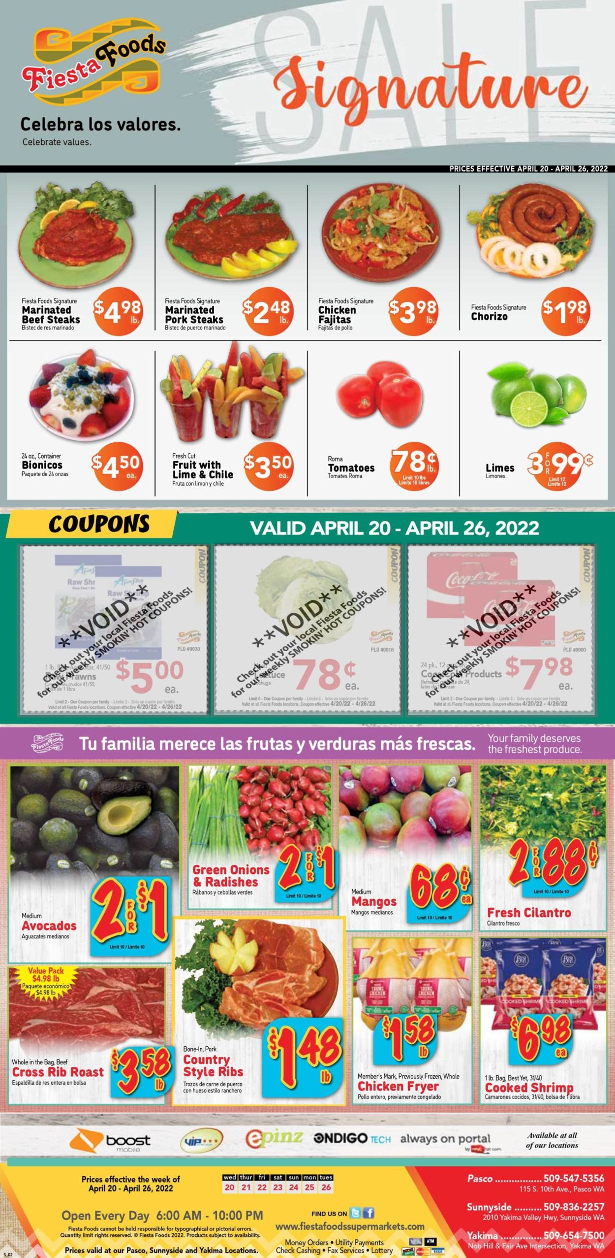 Catalogue Fiesta Foods SuperMarkets from 04/20/2022