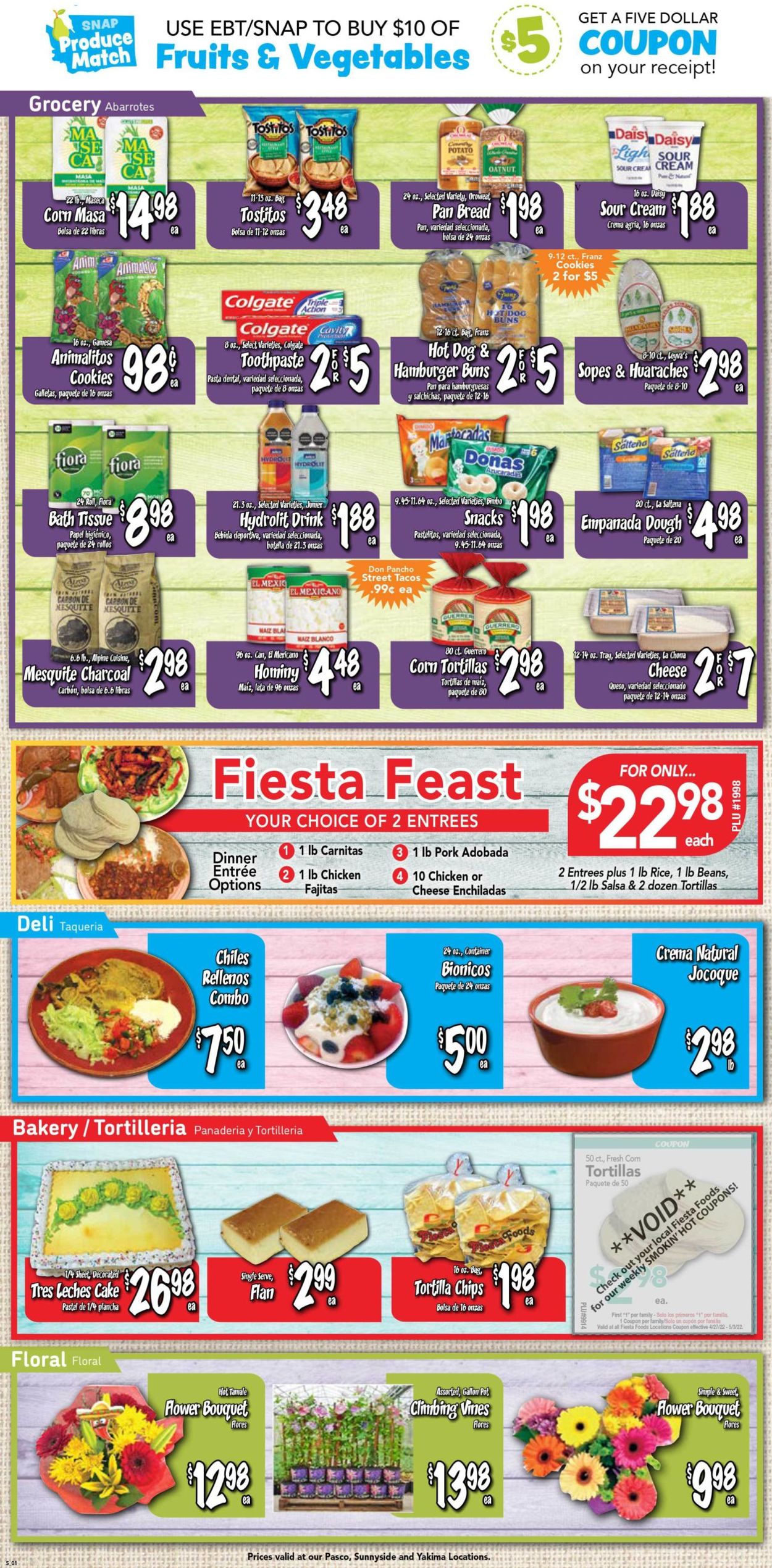Catalogue Fiesta Foods SuperMarkets from 04/27/2022