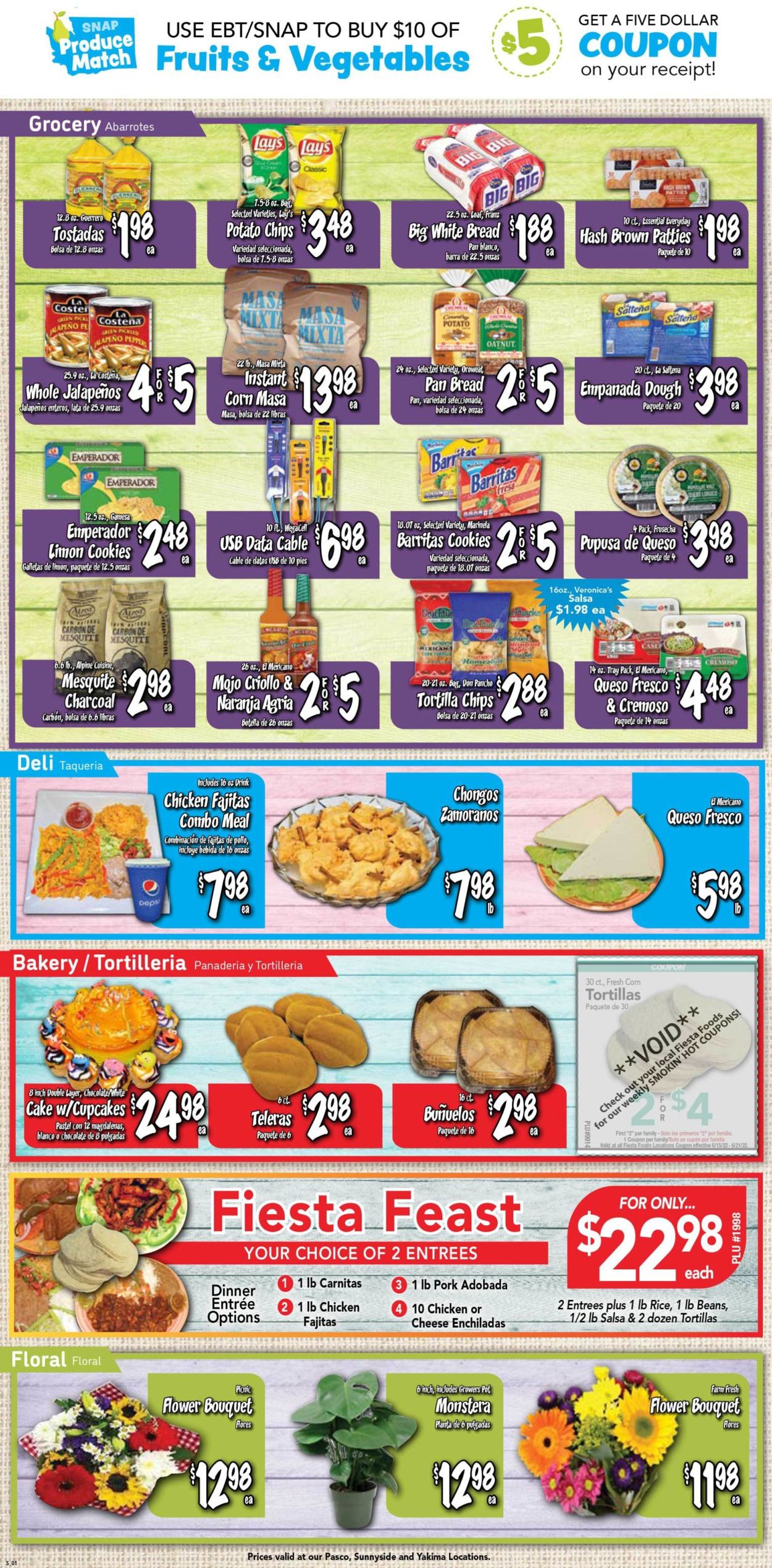 Catalogue Fiesta Foods SuperMarkets from 06/15/2022