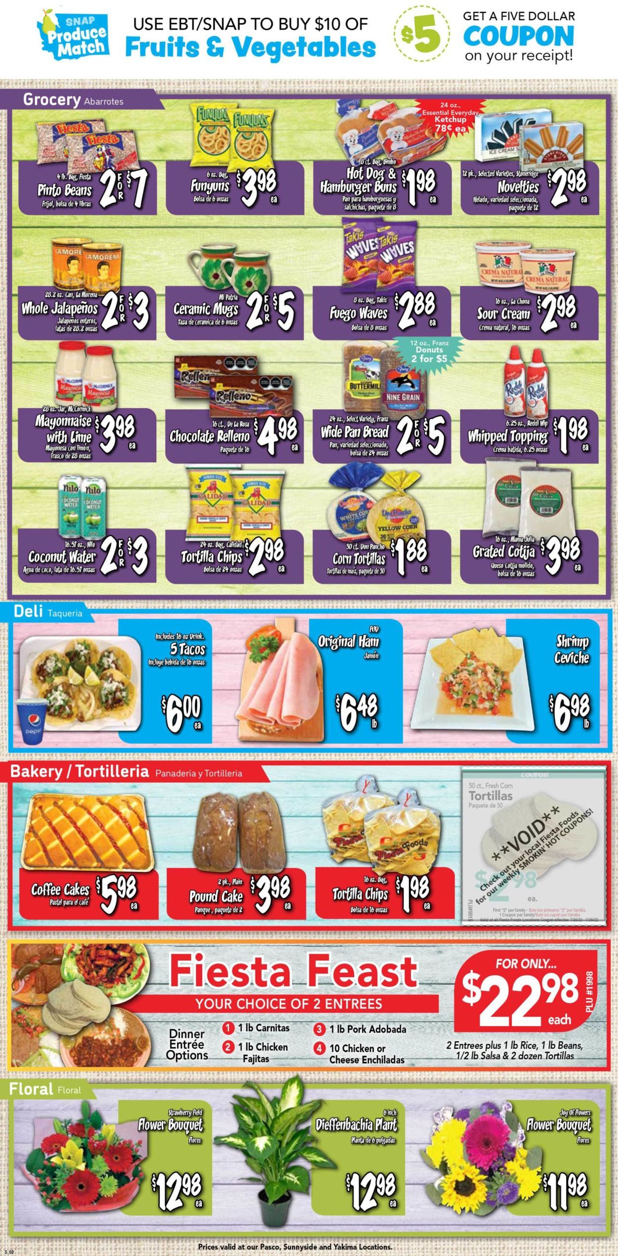 Catalogue Fiesta Foods SuperMarkets from 07/20/2022