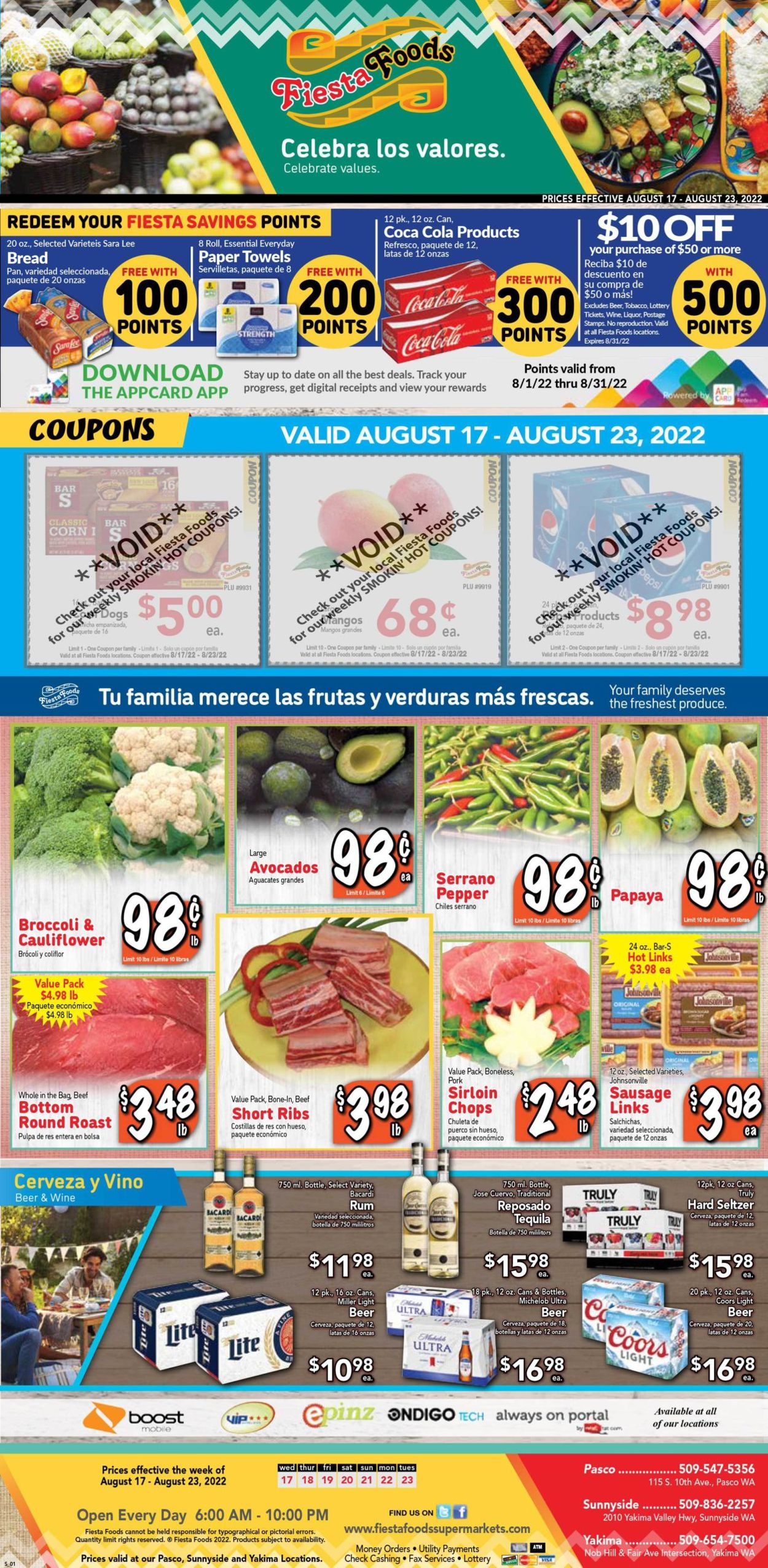 Catalogue Fiesta Foods SuperMarkets from 08/17/2022