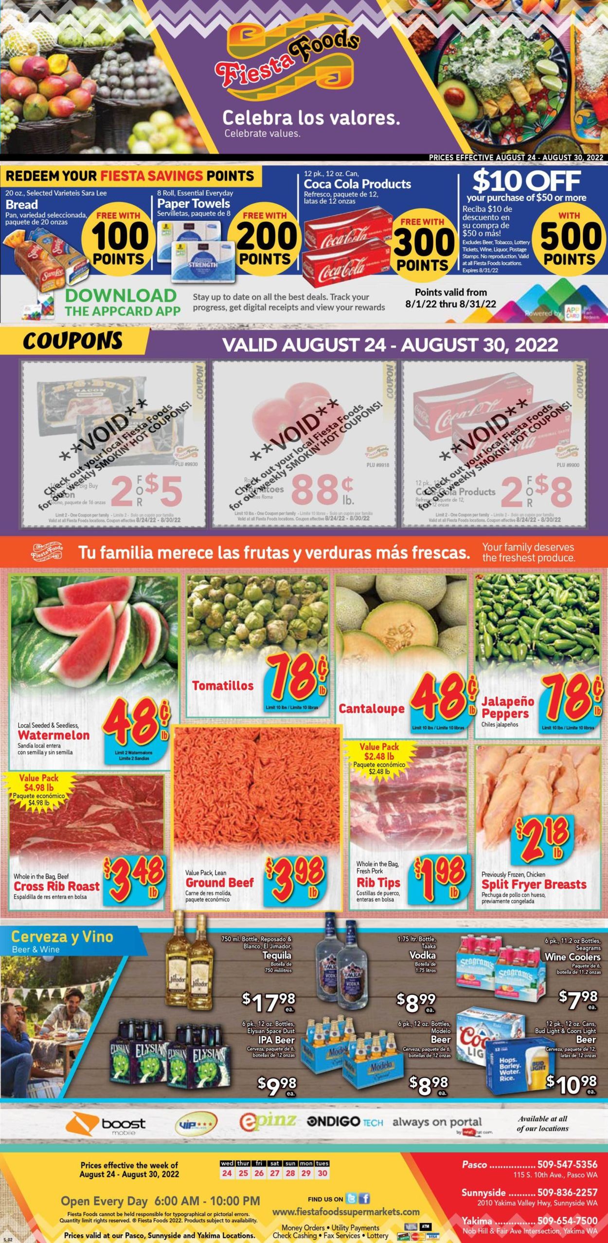 Catalogue Fiesta Foods SuperMarkets from 08/24/2022