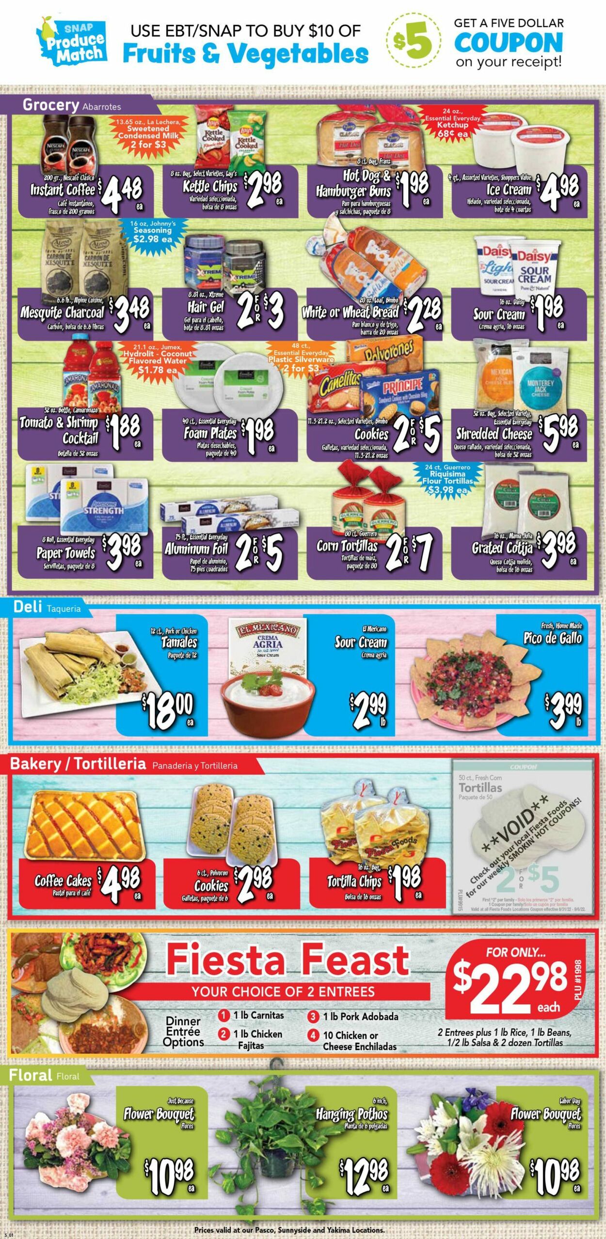 Catalogue Fiesta Foods SuperMarkets from 08/31/2022