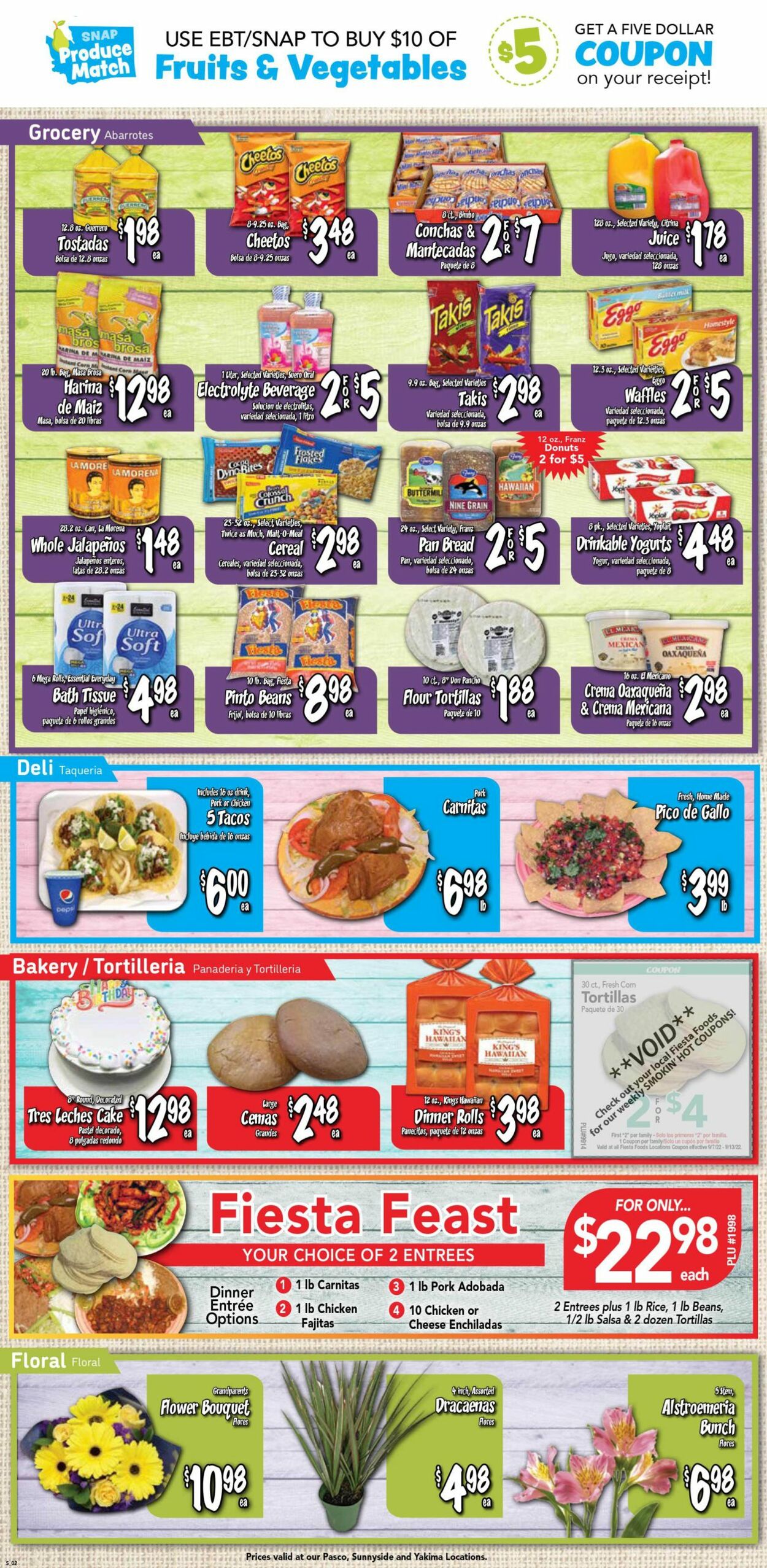 Catalogue Fiesta Foods SuperMarkets from 09/07/2022
