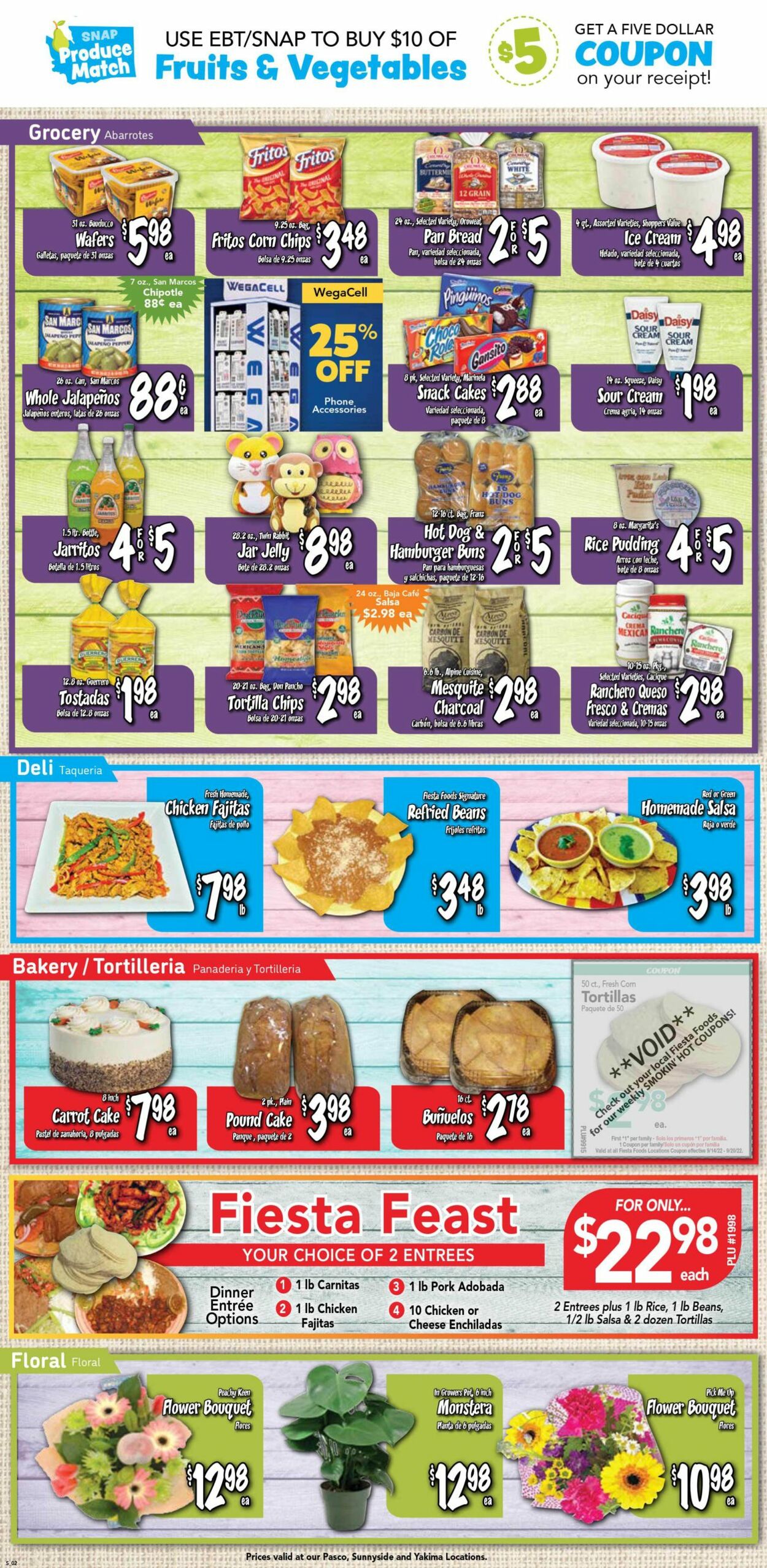 Catalogue Fiesta Foods SuperMarkets from 09/14/2022