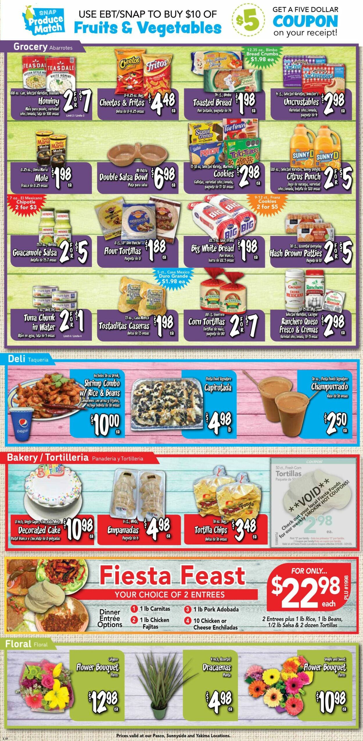 Catalogue Fiesta Foods SuperMarkets from 03/15/2023