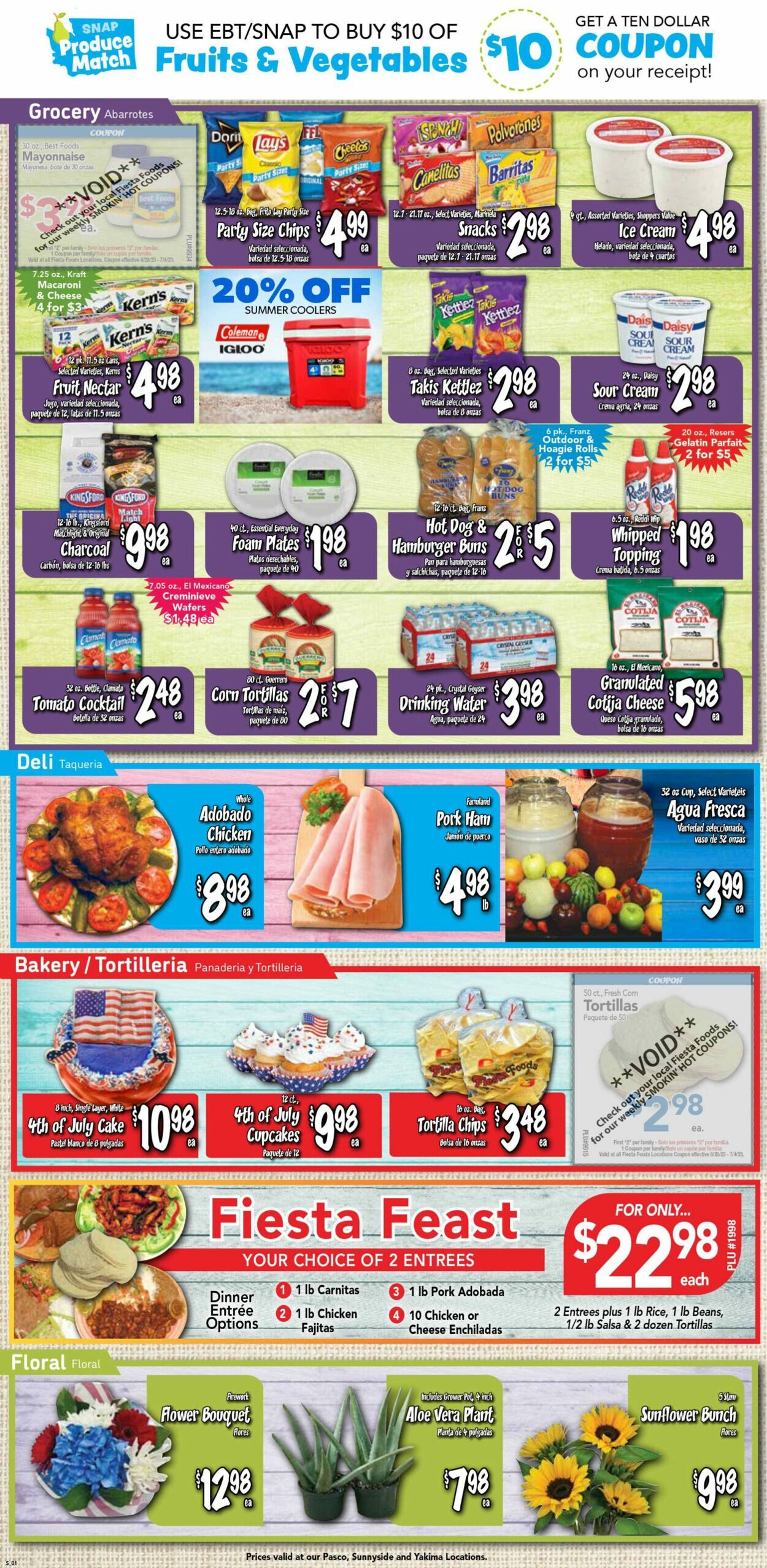 Catalogue Fiesta Foods SuperMarkets from 06/28/2023
