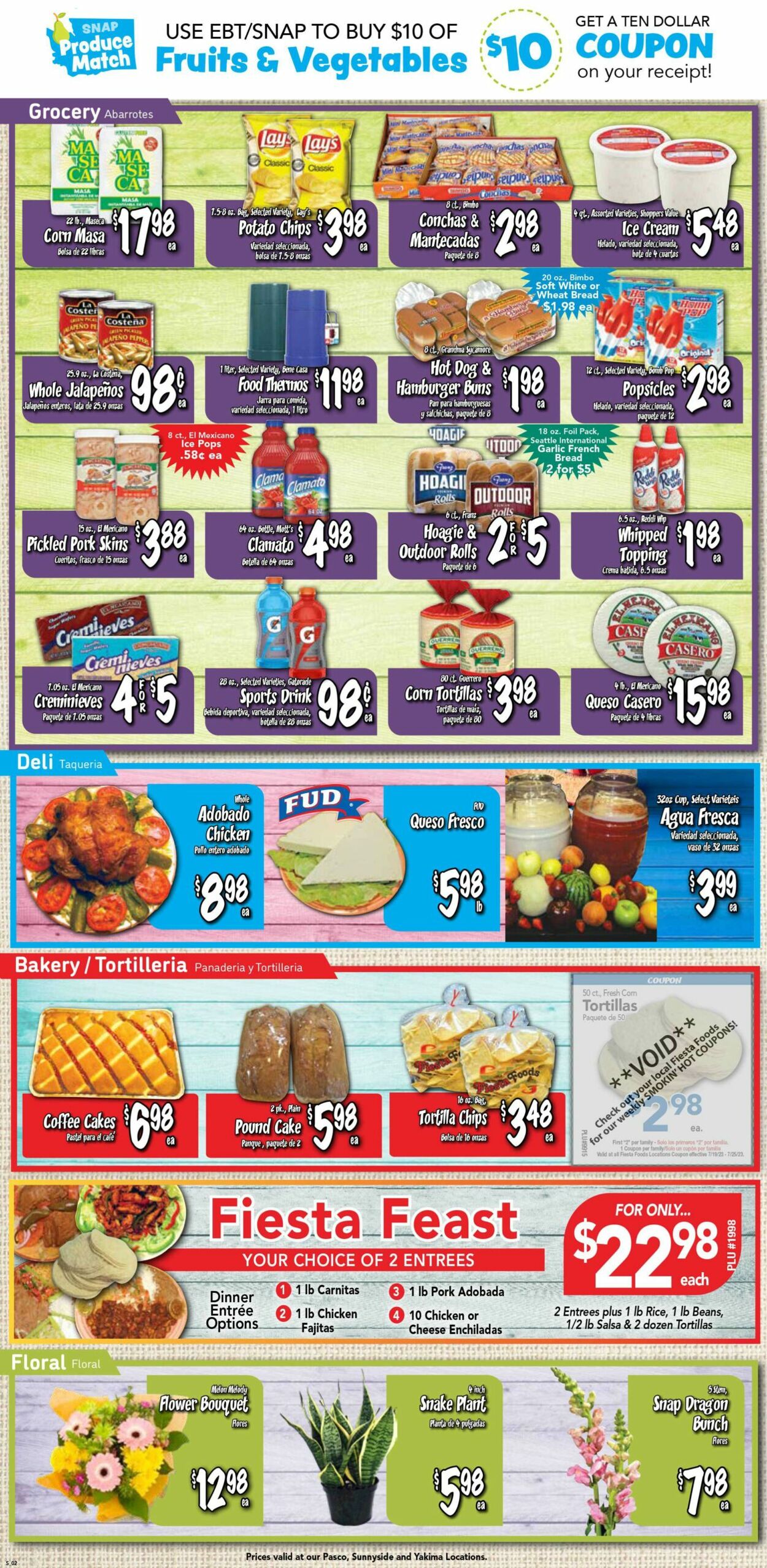 Catalogue Fiesta Foods SuperMarkets from 07/19/2023