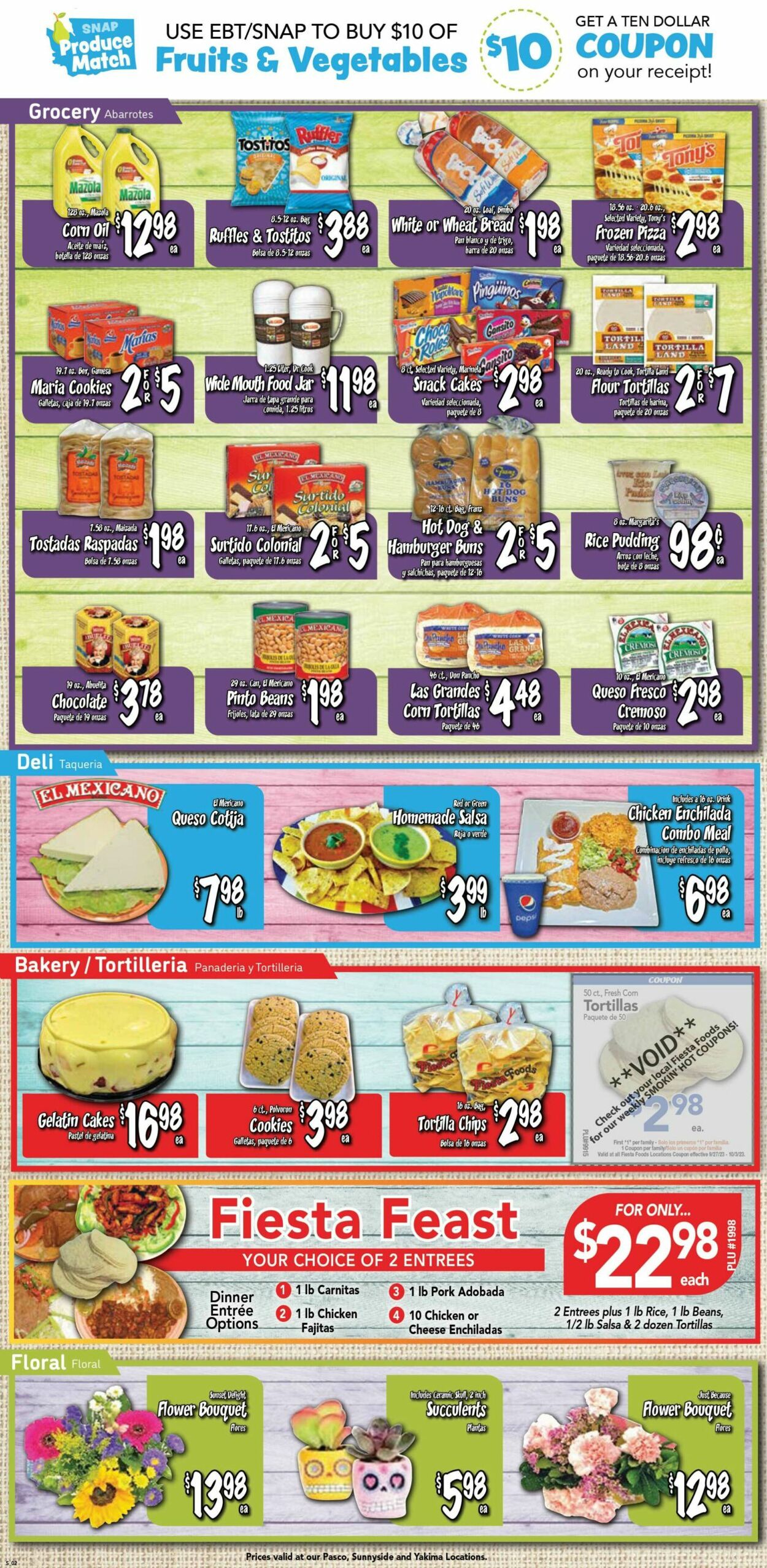 Catalogue Fiesta Foods SuperMarkets from 09/27/2023
