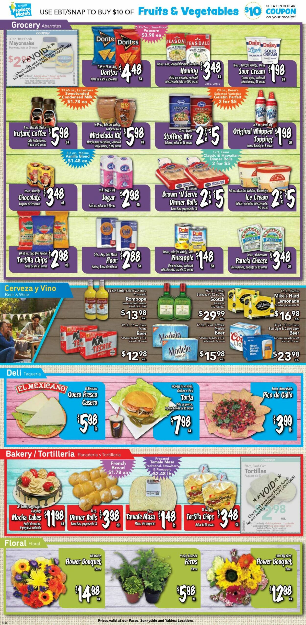 Catalogue Fiesta Foods SuperMarkets from 11/15/2023