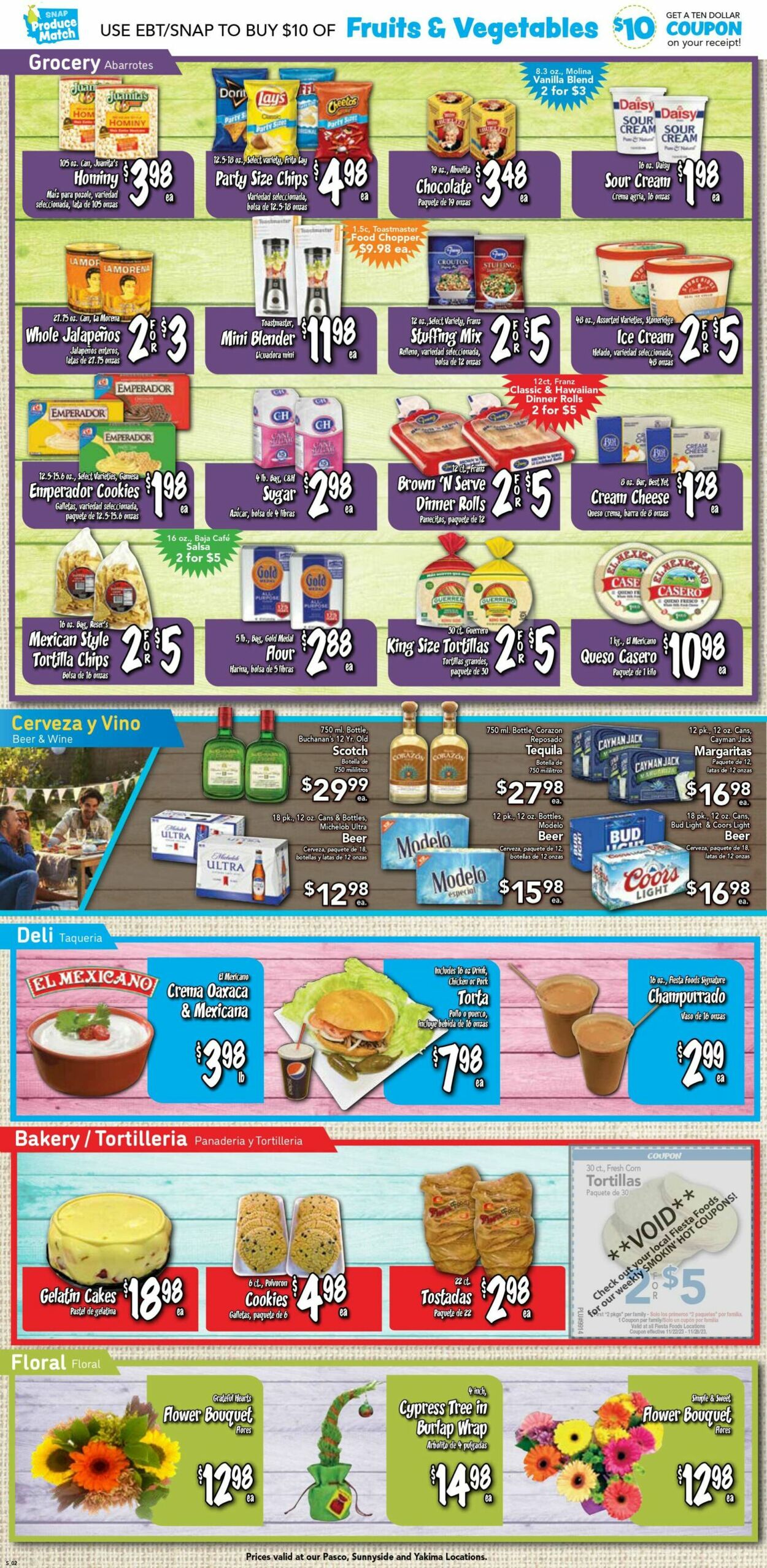 Catalogue Fiesta Foods SuperMarkets from 11/22/2023