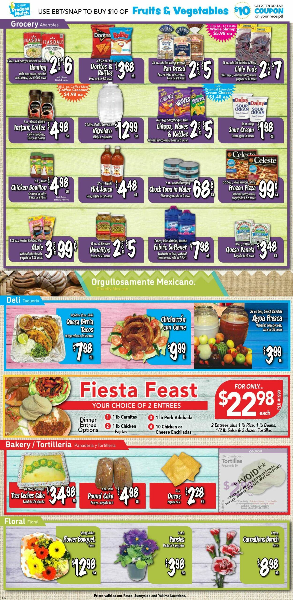 Catalogue Fiesta Foods SuperMarkets from 02/21/2024