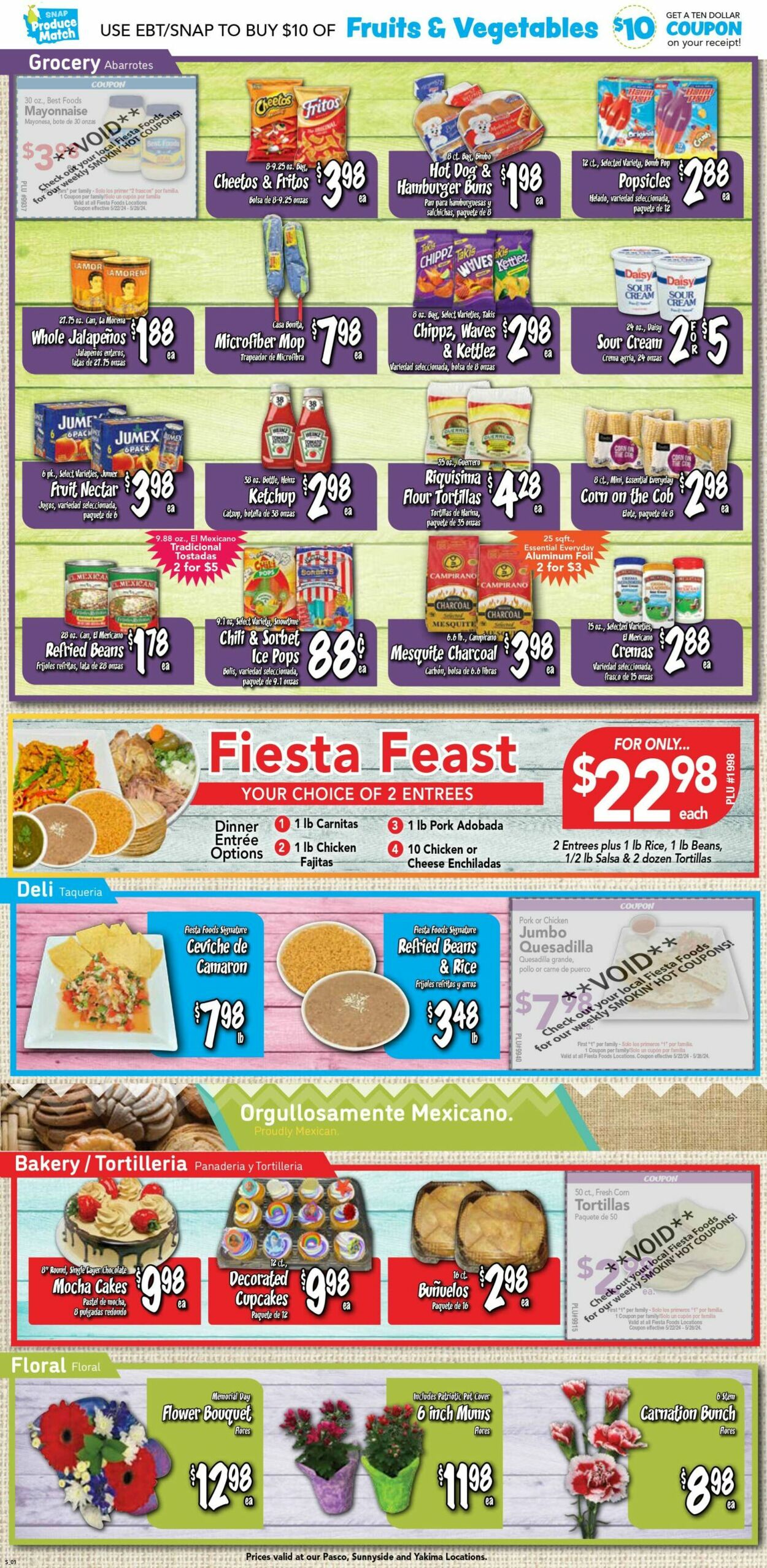 Catalogue Fiesta Foods SuperMarkets from 05/22/2024