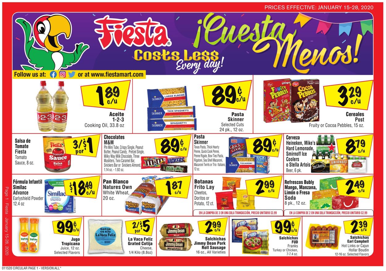 Catalogue Fiesta Mart from 01/15/2020