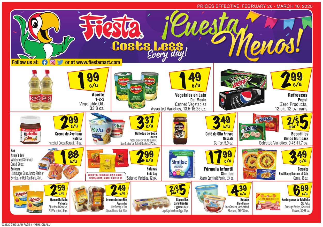 Catalogue Fiesta Mart from 02/26/2020