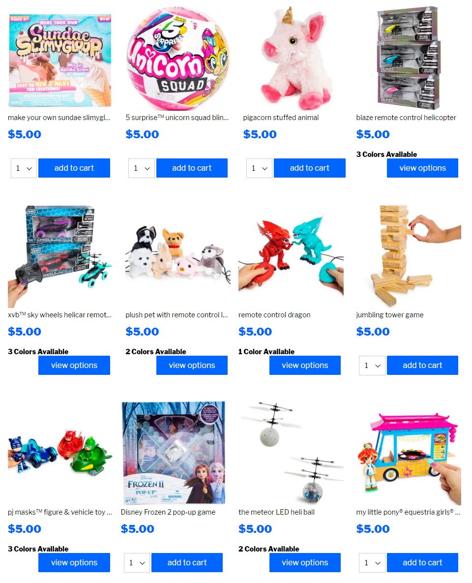 Catalogue Five Below - Holidays Ad 2019 from 12/05/2019