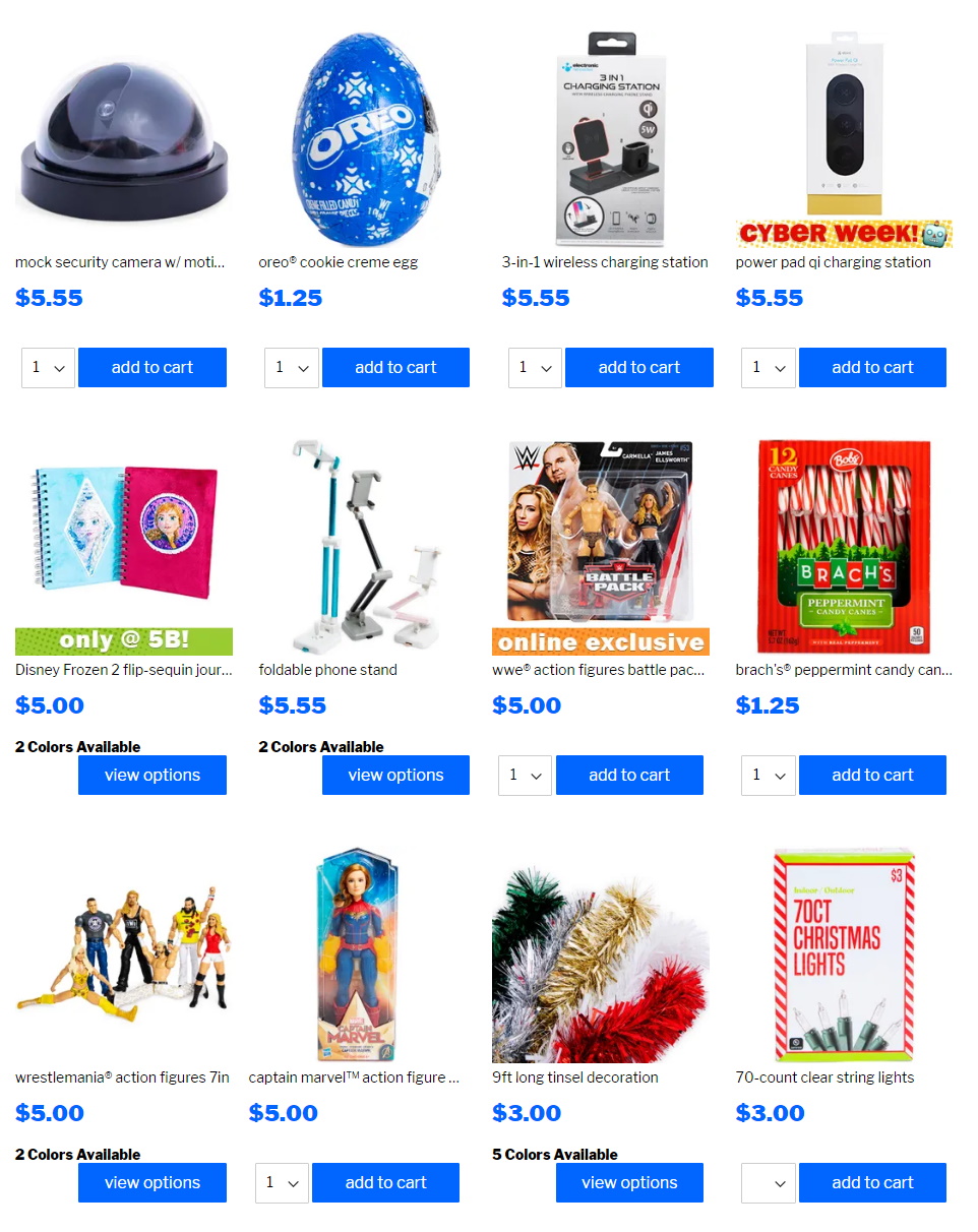 Catalogue Five Below - Holidays Ad 2019 from 12/05/2019