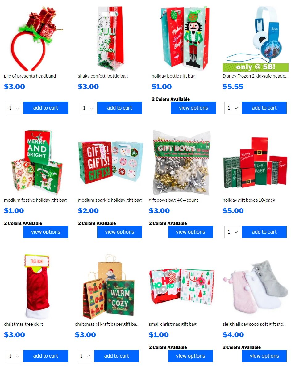 Catalogue Five Below - Holidays Ad 2019 from 12/11/2019