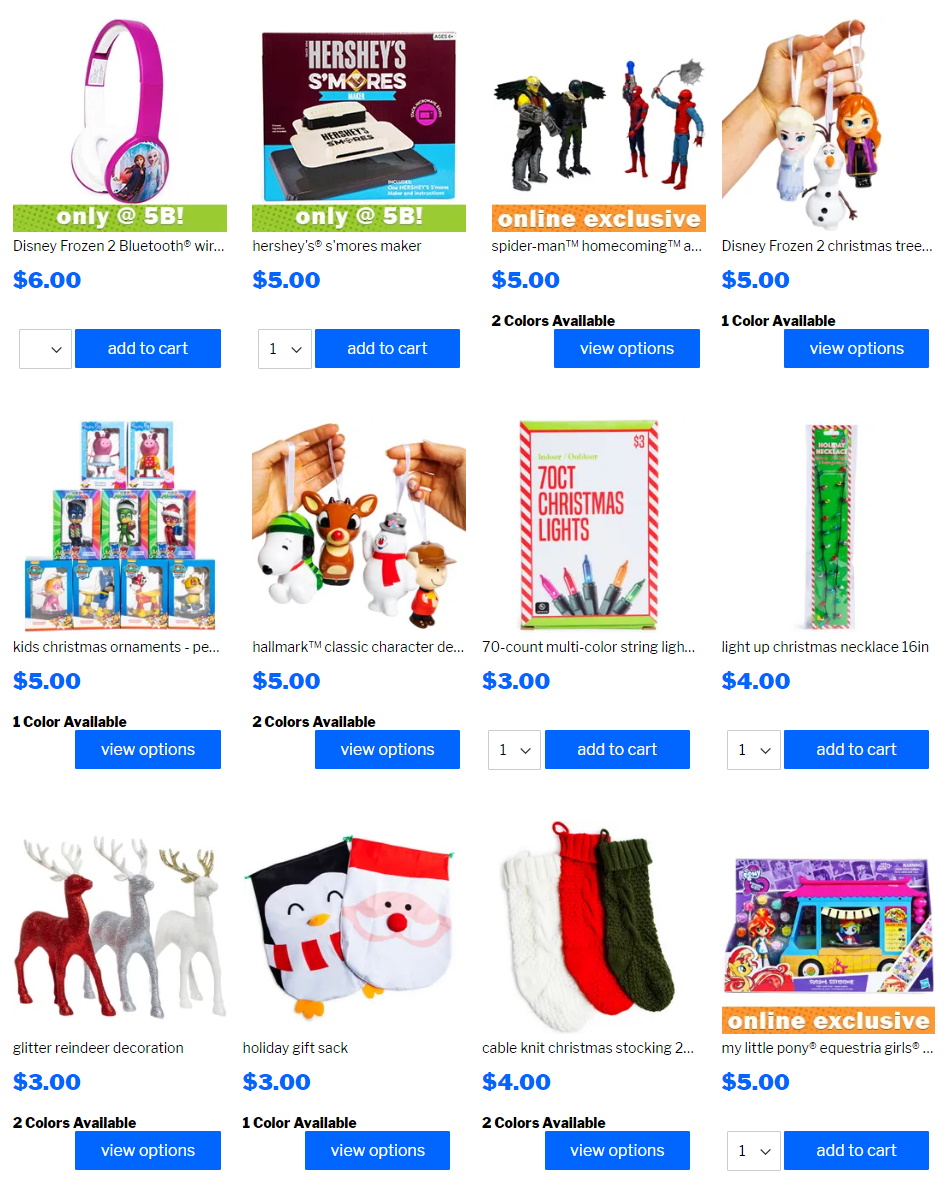 Catalogue Five Below - Holidays Ad 2019 from 12/11/2019