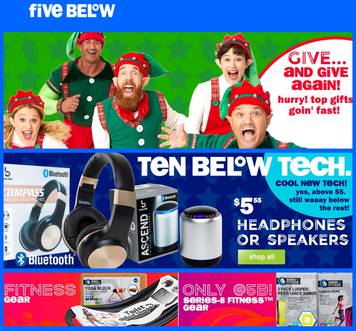 Catalogue Five Below - Holidays Ad 2019 from 12/20/2019