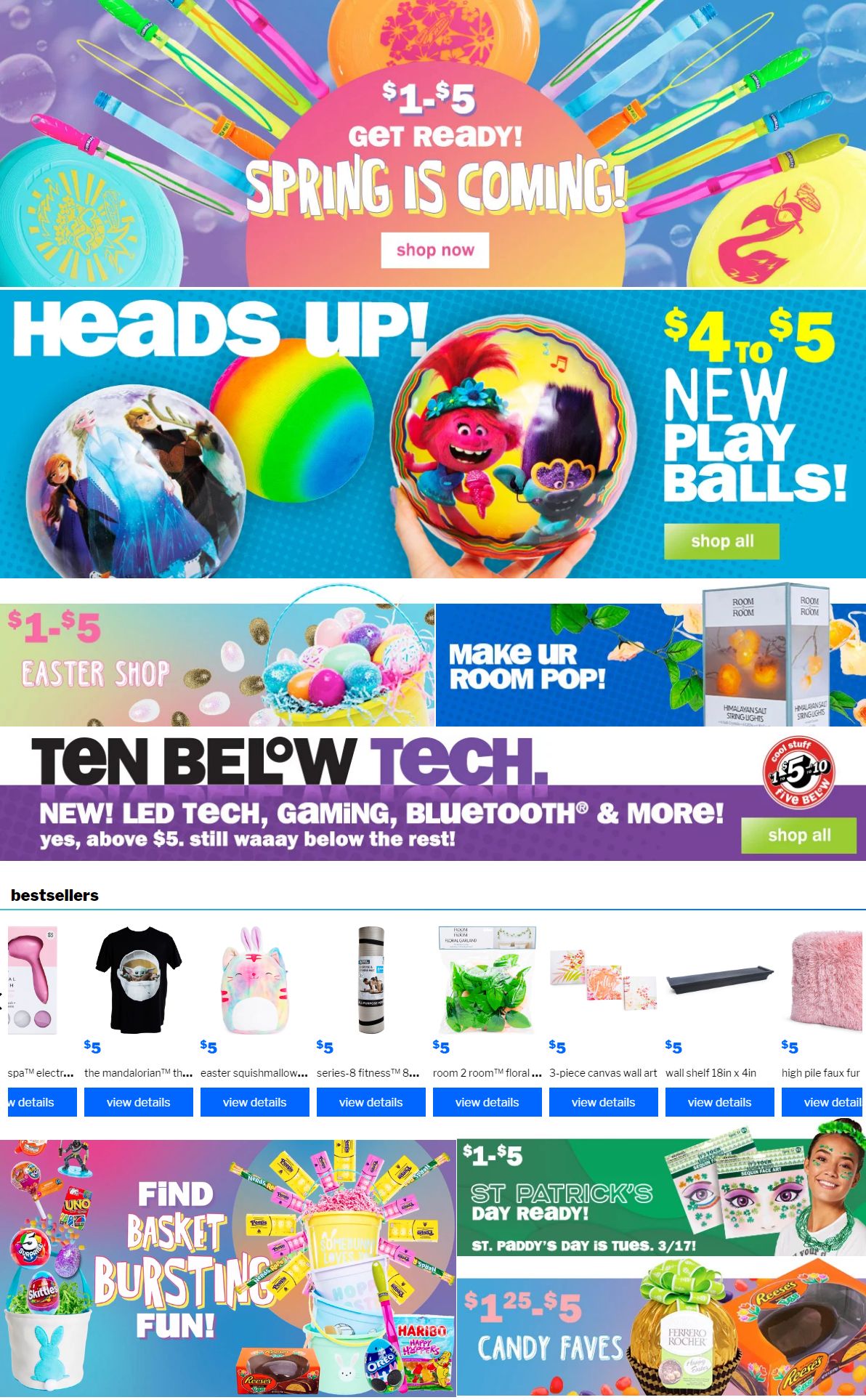 Catalogue Five Below from 03/04/2020