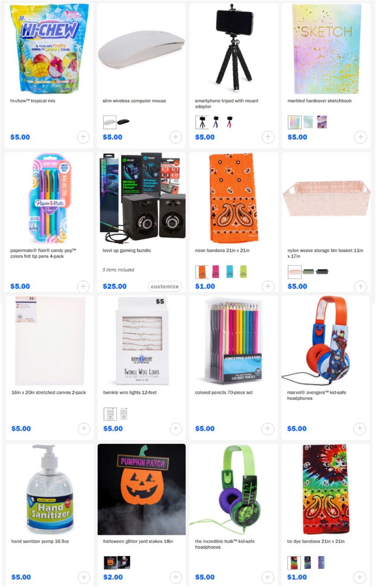 Catalogue Five Below from 09/29/2020