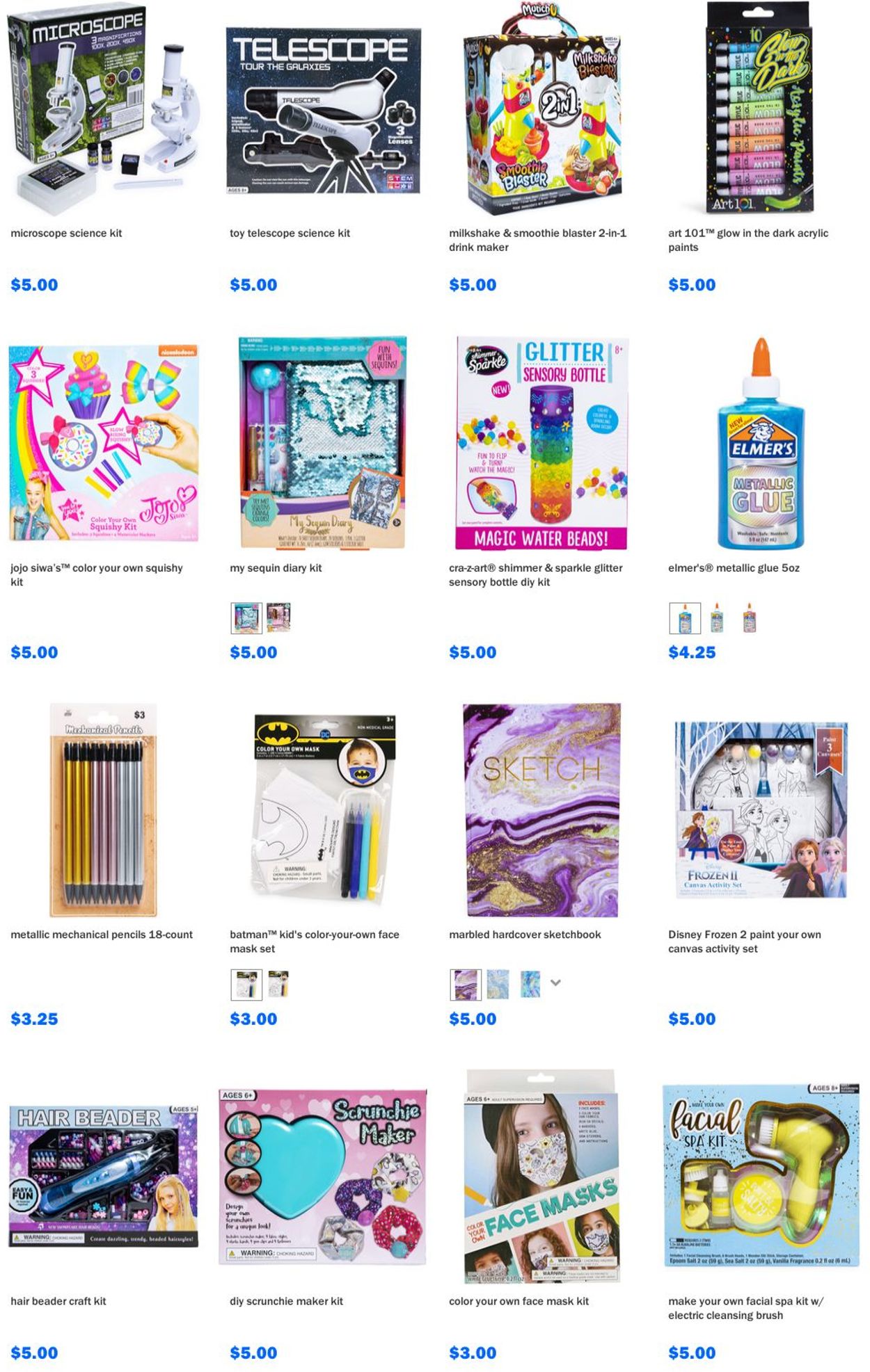 Catalogue Five Below from 12/30/2020