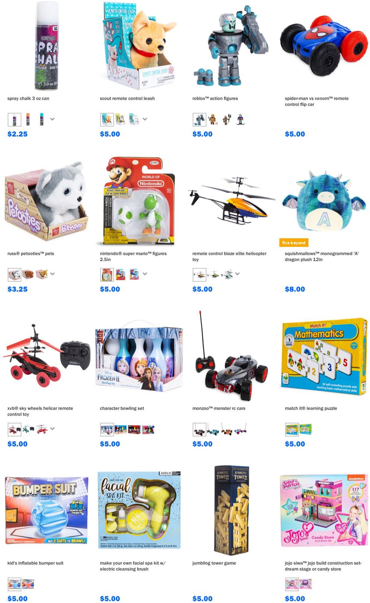 Catalogue Five Below from 01/20/2021