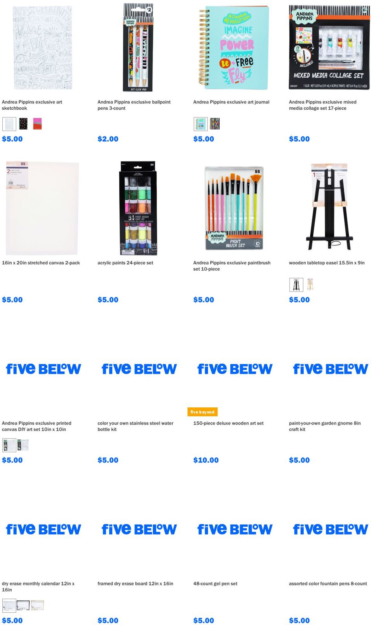 Catalogue Five Below from 02/17/2021